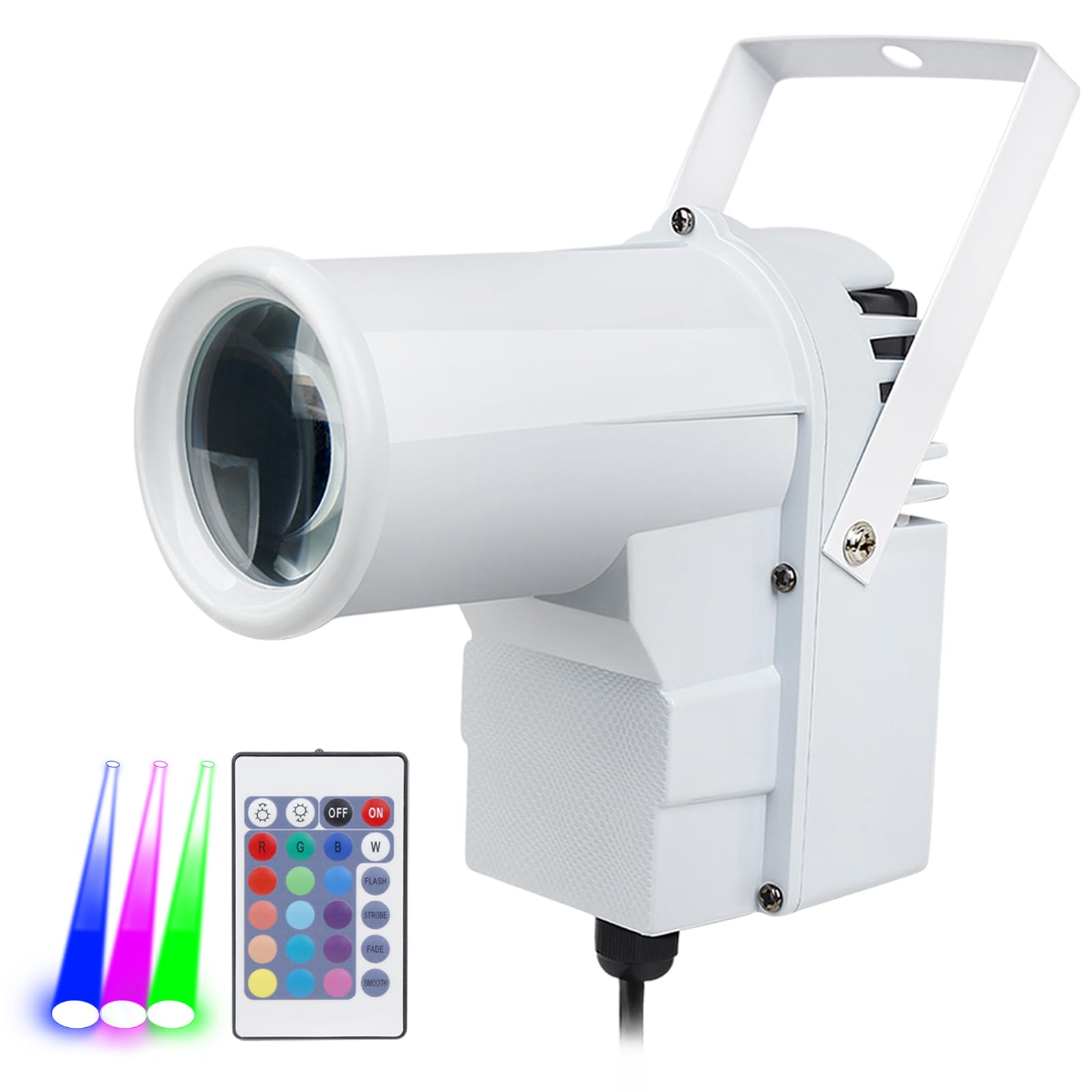 WECAN Disco Ball Spotlight,Mini Led RGB Mirror Ball Pin Light