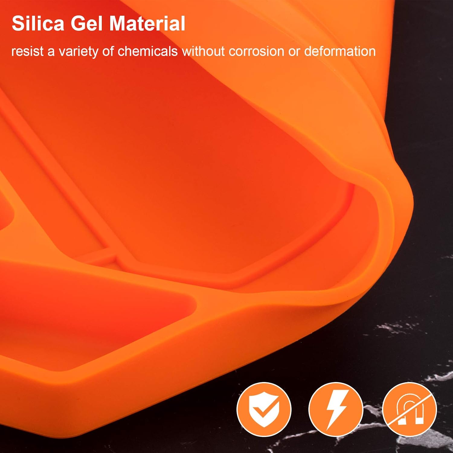 HandsEase Automotive Non-slip Flexible Tool Tray, 3pcs Original Non-magnetic Silicone Tool Tray, Large Tool Organizer and Storage Securely Form to Any Surface for Easy Part Pickup : Automotive