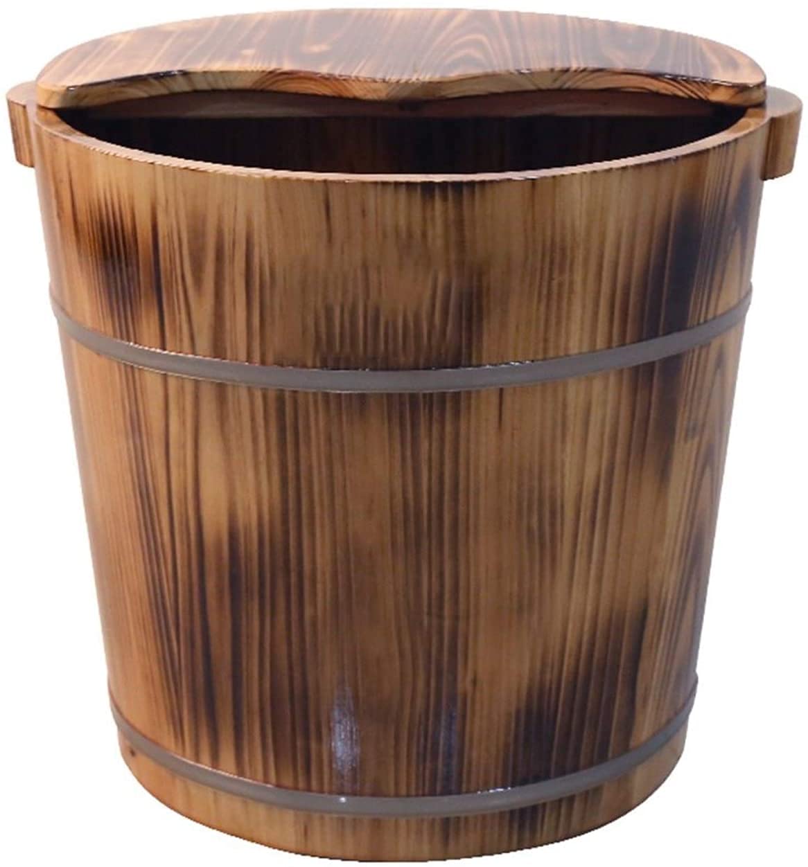 Secchio per pediluvio in legno Barile per pediluvio, robusto e durevole La vasca per pediluvi per sauna in legno di cedro naturale può immergere i piedi massaggianti per migliorare il sonno Super