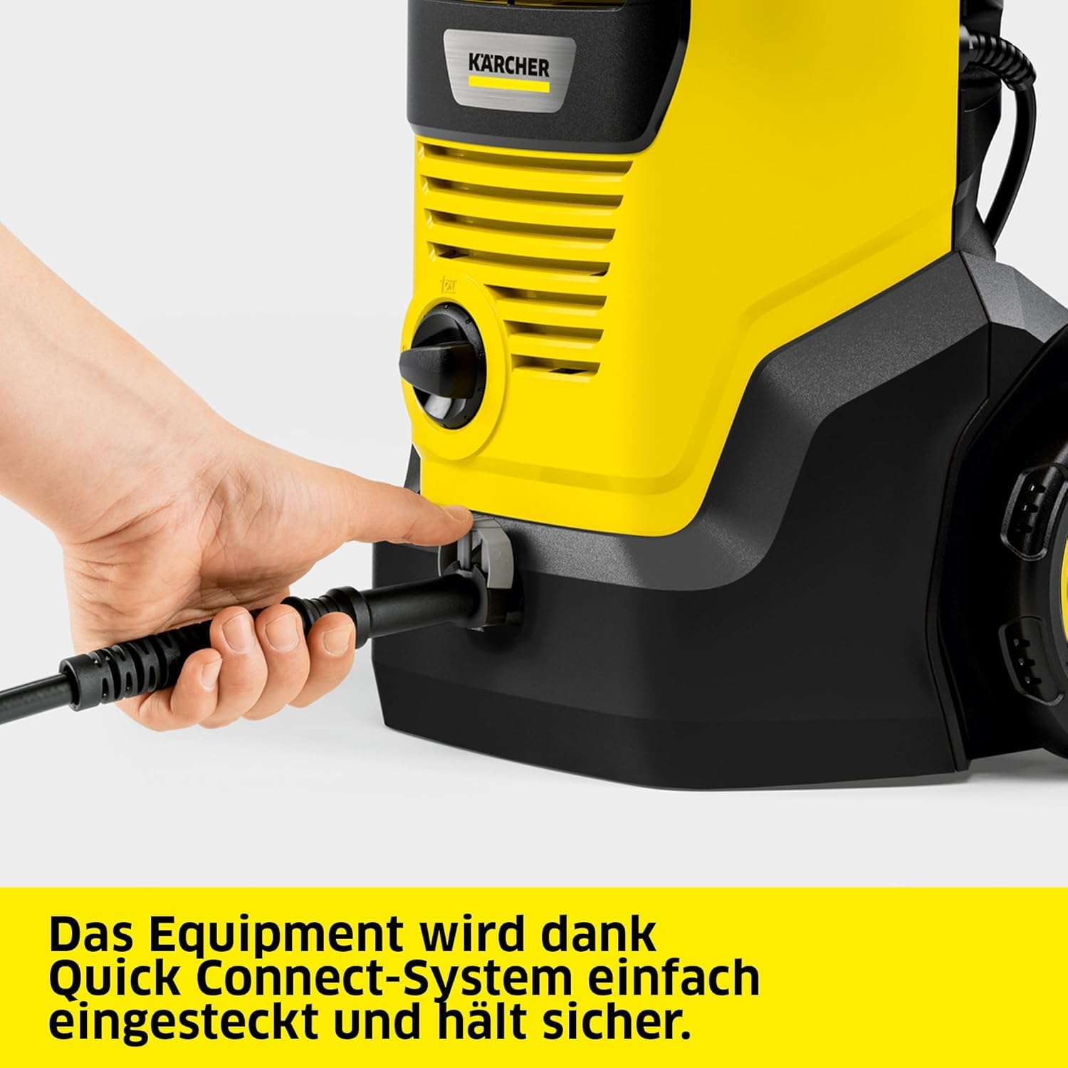 Kärcher Hochdruckreiniger K 5 FJ, 145 bar, 500 l/h, 40 m²/h, Wasserfilter, HD-Pistole, Dreckfräser, Vario Power Jet, Schaumdüse