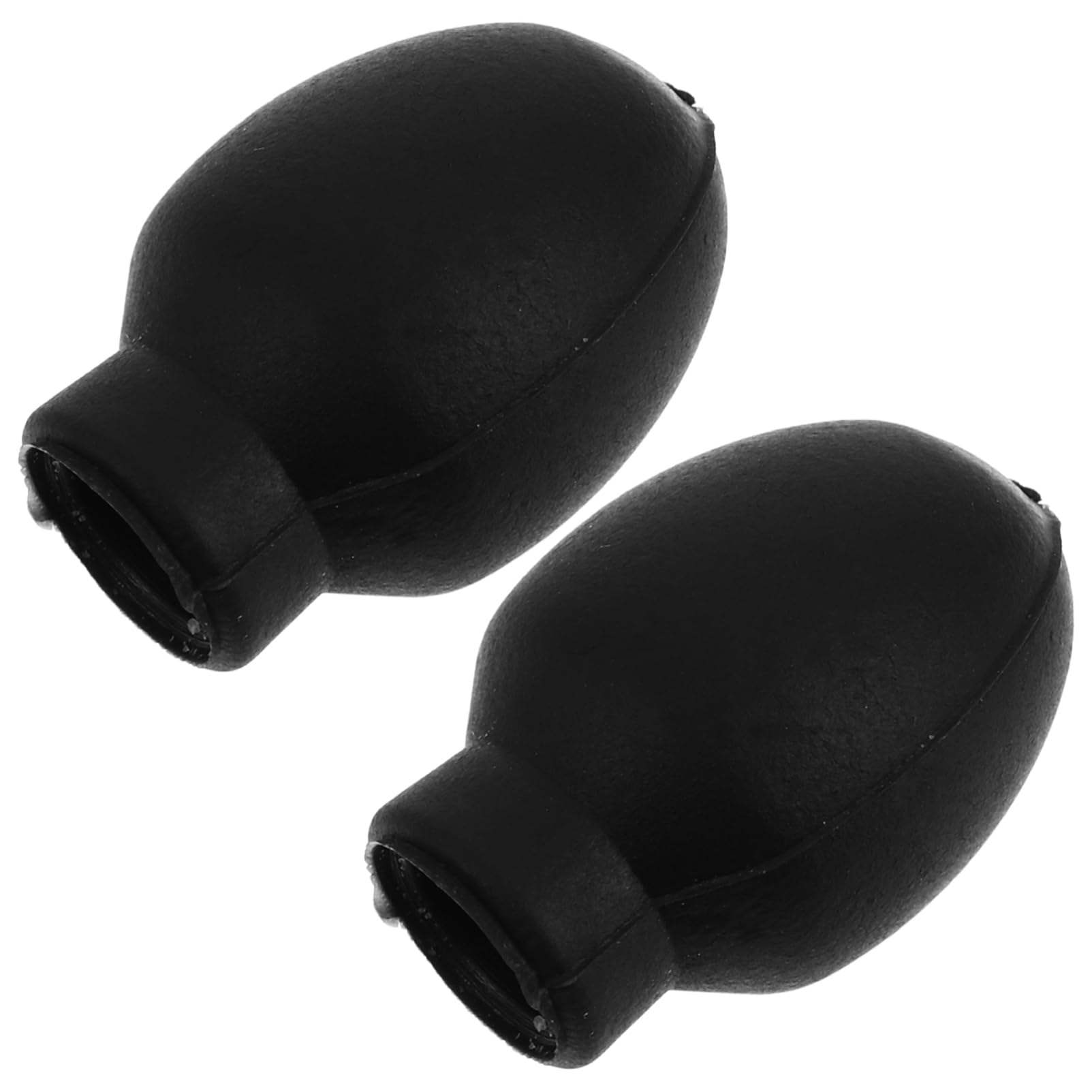 Gatuida 1 Pair Silicone Drumstick Tips Drum Dampeners Drum Stick Practice Tip Drumstick Caps Drum Dampeners Drum Drum Mute Drum Stopper Black Rubber