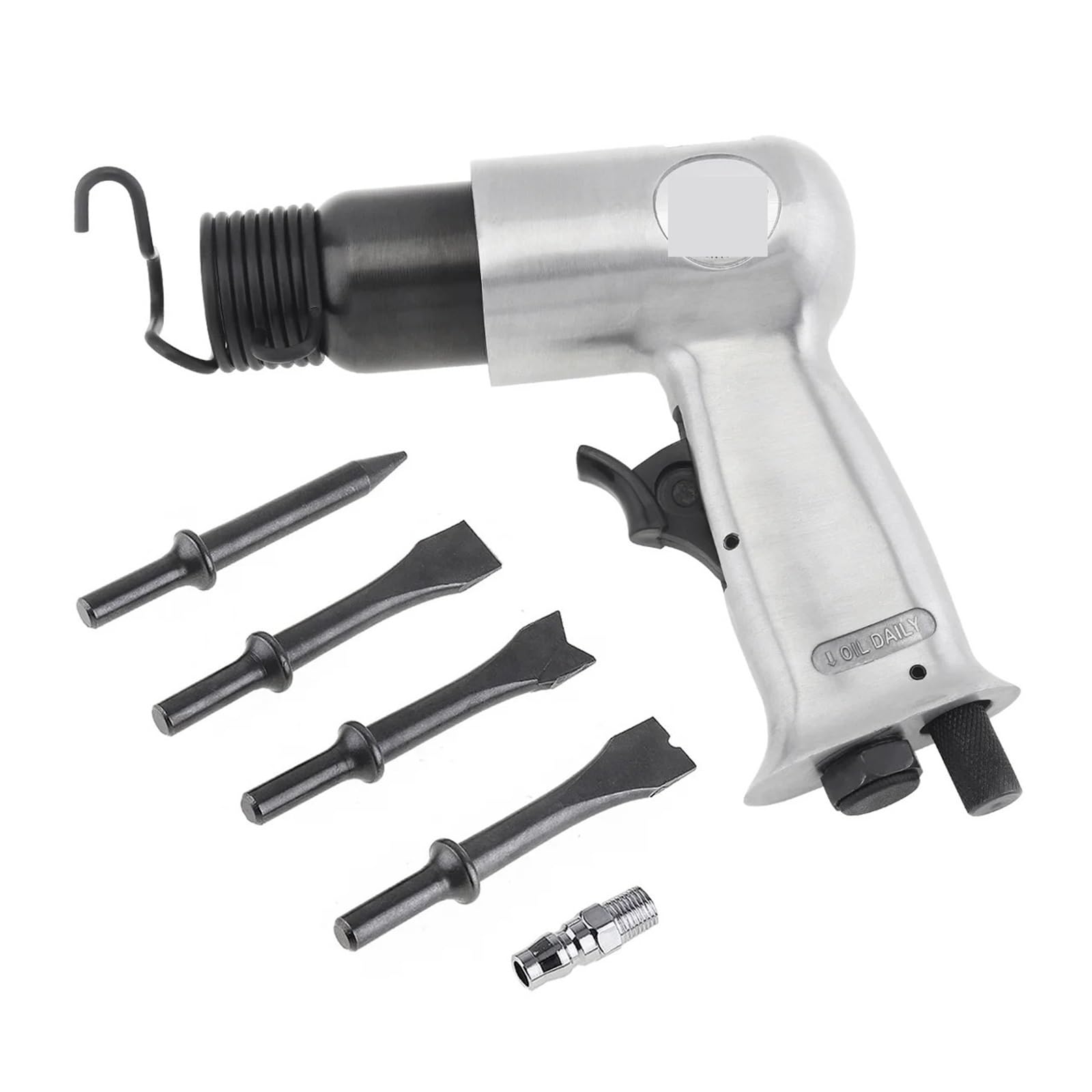 3/8'' 120mm Air Hammer Professionelle Handheld Gas Schaufeln Kleine Rost Entferner Schneiden Pneumatische Werkzeug Luft Meißel für Metallarbeiten(Only 4pcs Air Chisel)