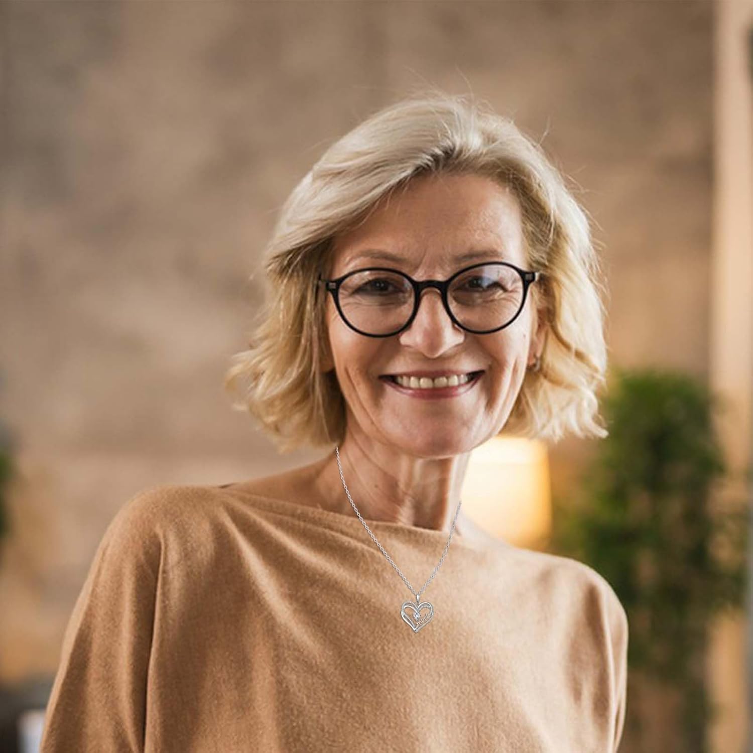 Double Entwined Hearts Necklace Gifts for Mom Grandma Wife Gigi Mimi Stepmom Bonus Mom, Mother's Day Christmas Valentines Birthday Thanksgiving Gifts Stocking Stuffers for Women Adults - Image 7