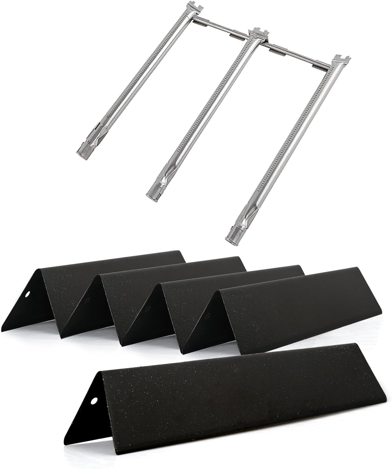 Replacement Parts for Weber Spirit 15.3 Inch Porcelain Steel 7636 Grill Heat Plate and 69787 Burner Tube Kit for Weber Spirit II & I E310 E320 S310 S320, Spirit S315 Series Grill