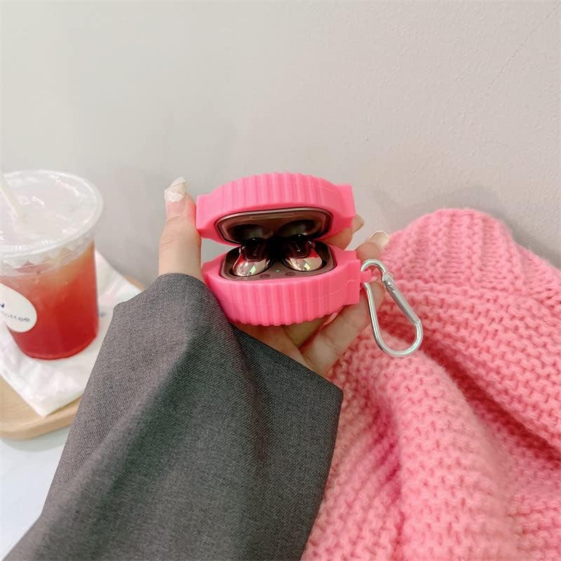 Miniatura 7 de Funda protectora de silicona para auriculares con llavero para Samsung Galaxy Buds2 Pro (2022), Galaxy Buds 2 (2021), Galaxy Buds Pro (2021), Galaxy