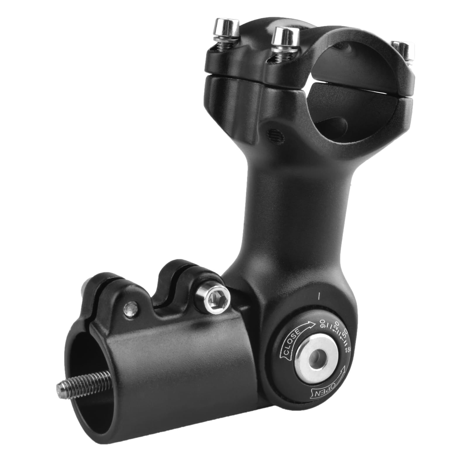 TRIWONDER Bike Stem 25.4 31.8 Adjustable 90/110/130/145mm Bike Handlebar Extender Stem Riser Bicycle Handle Bar Extensions for Mountain Bike, Road