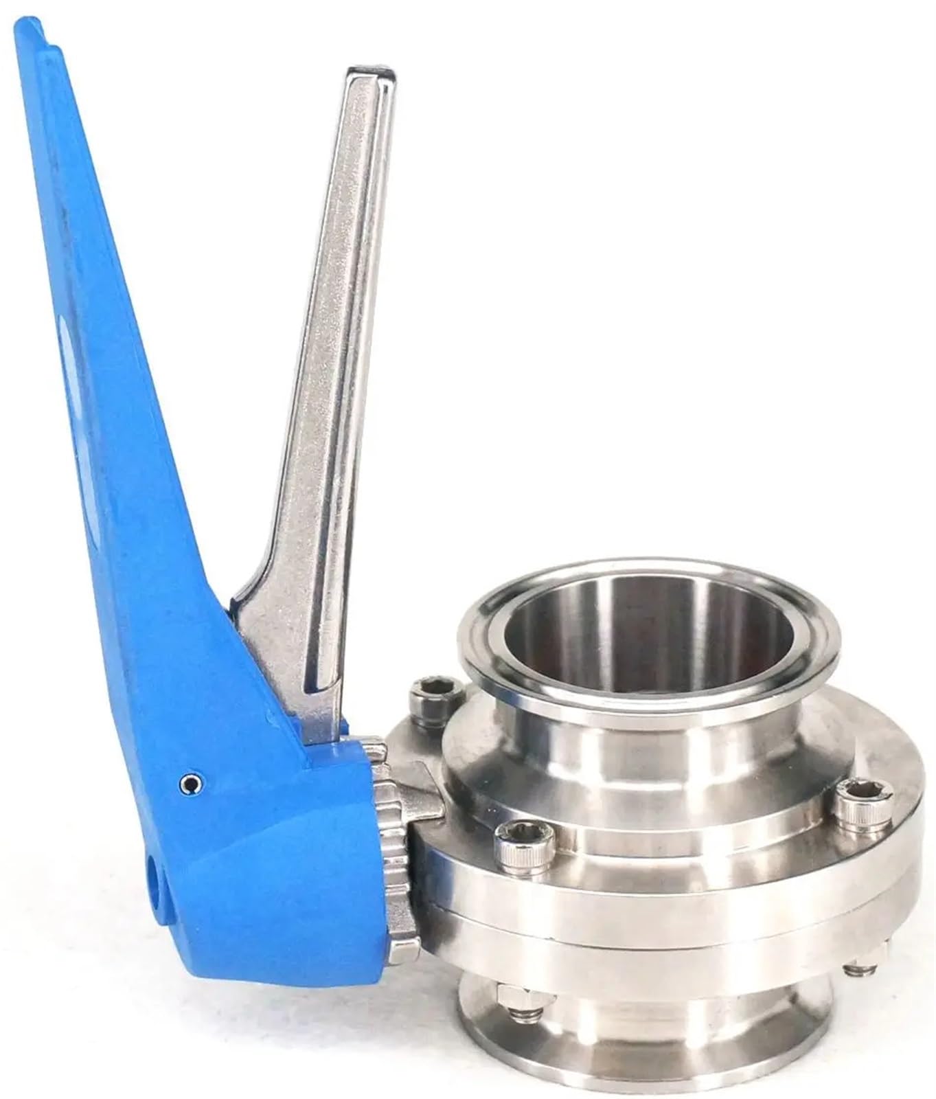 UWUKCJOKQ 1.5" 2" Tri Clamp Ferrule O/D 50.5mm 64mm 304 Stainless Steel Butterfly Valve(38x50.5mm 1.5 in. TC)