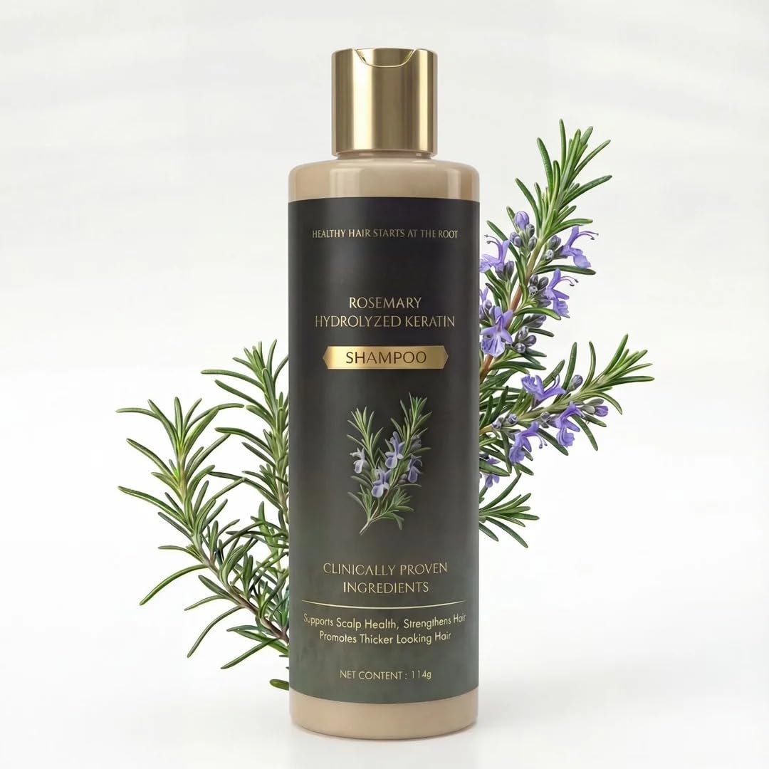 Organic Rosemary Hair Growth Shampoo, Natural Thickening & Strengthening Shampoo with Hydrolyzed Keratin and natural extract of rosemary-picture-31