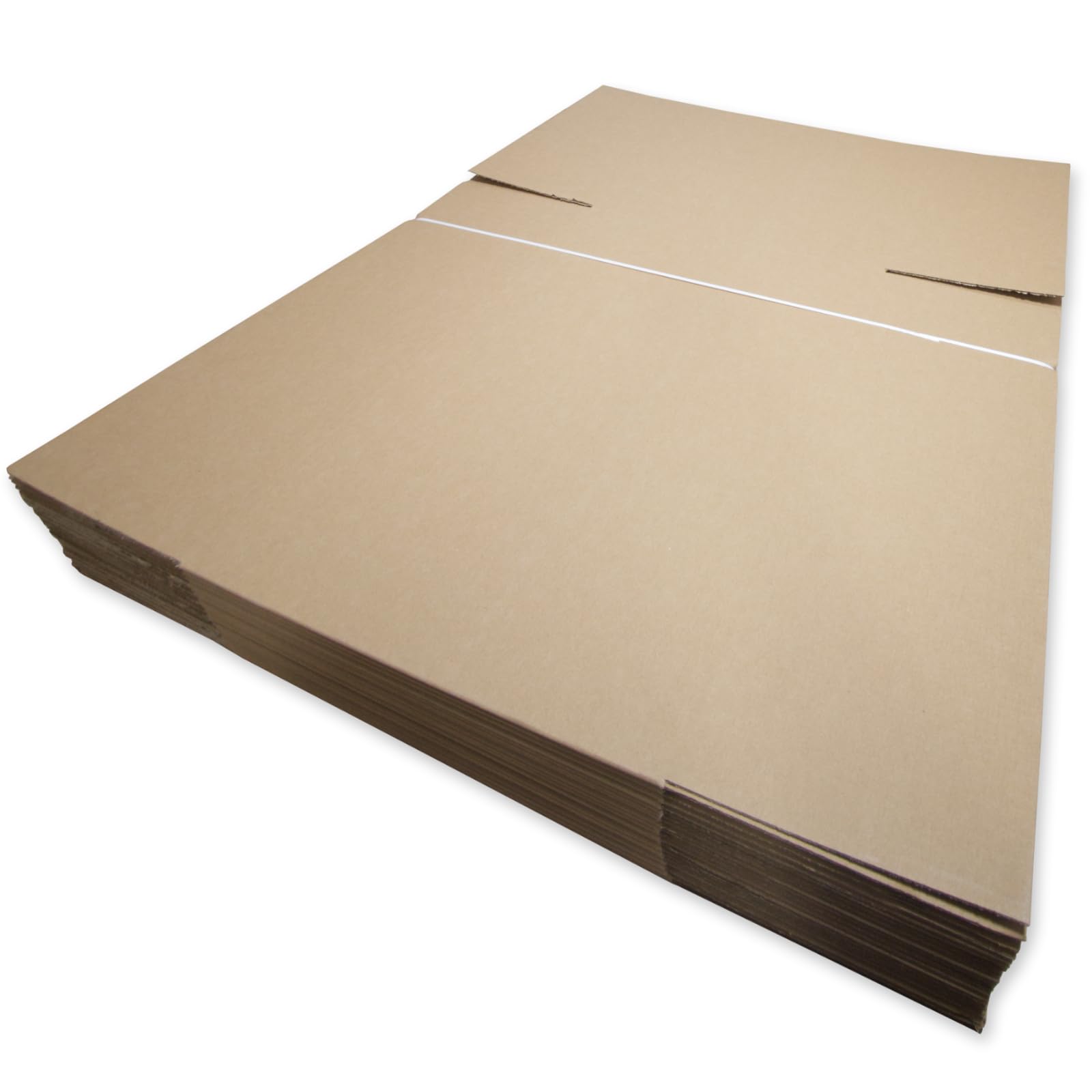 Braune Faltkartons 600 x 400 x 400mm 1.3 B-Welle 1-wellig Versandkarton 60x40x40cm - 200 Stück
