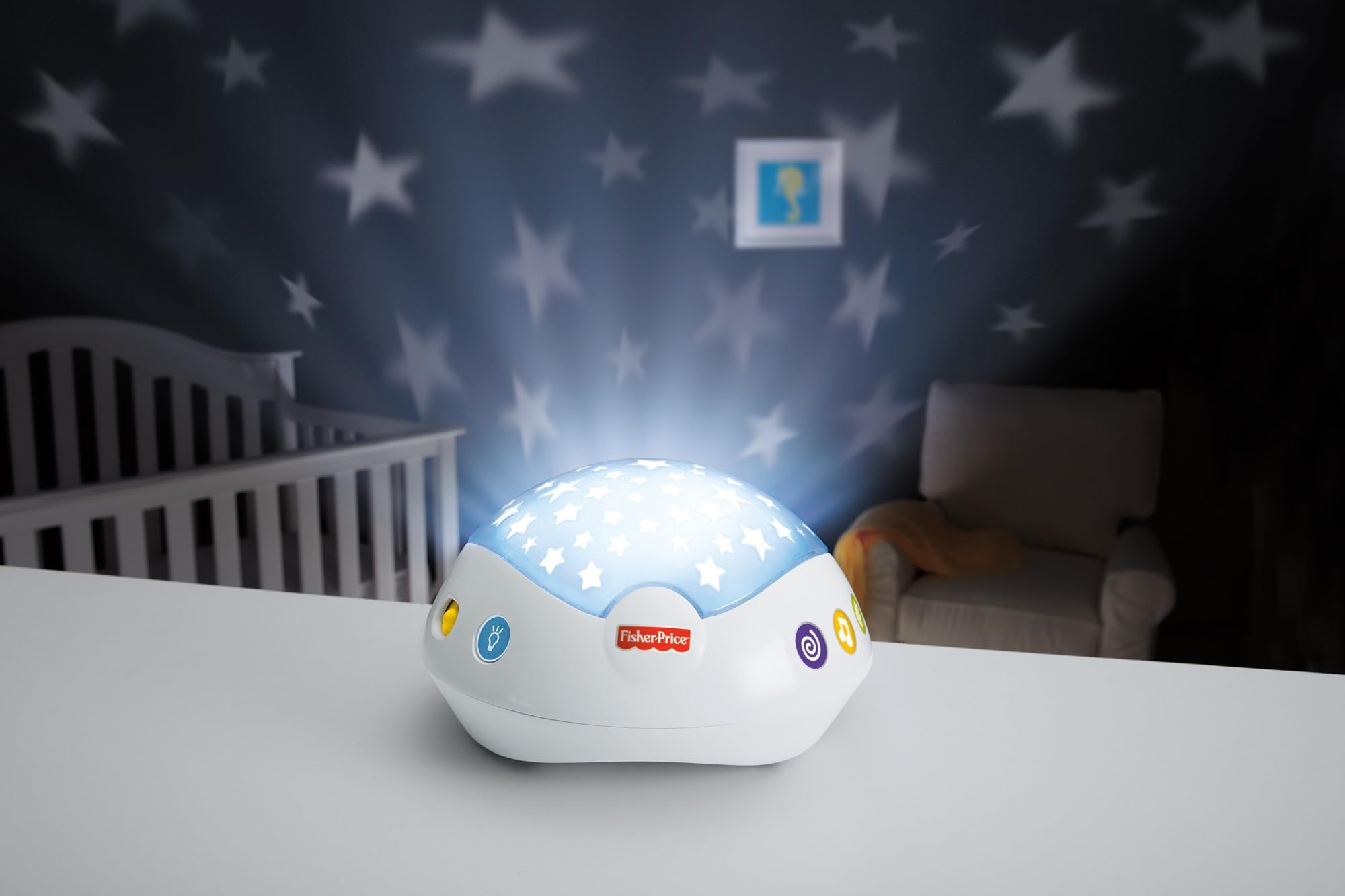 Fisher-Price CDN41-3-in-1 Traumbärchen Mobile Nachtlicht mit beruhigender Musik und White Noise mit Sternenlichtern Babyerstausstattung, ab 0 Monaten