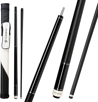 Carbon Fiber Pool Cue Stick 10.5mm/11.8mm/12.5mm,Low Deflection Pool Stick,Professional Cue Stick with Case