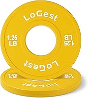 Vista 11 de Logest Pair Olympic Plates - Barbell Weights Set of 2 Weight Plates for Olympic Bars Perfect for Strength Training Plates Exercise Balance Increase