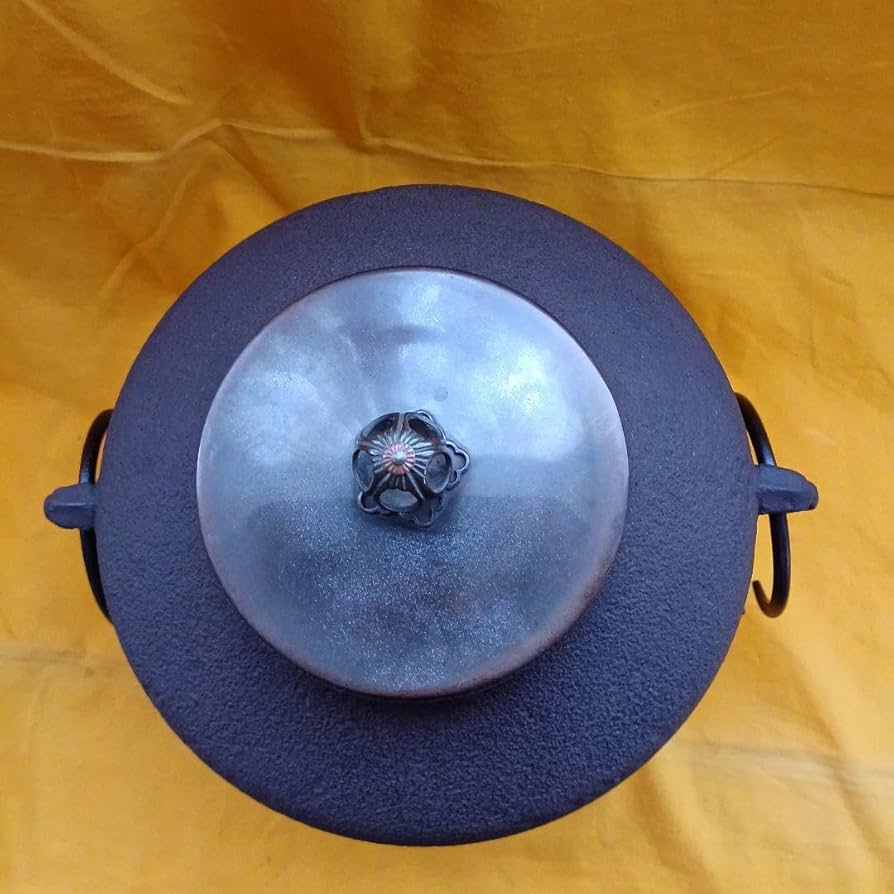 Amazon.co.jp: 茶道具 阿弥陀堂釜 利休好 釜輪 共箱付き