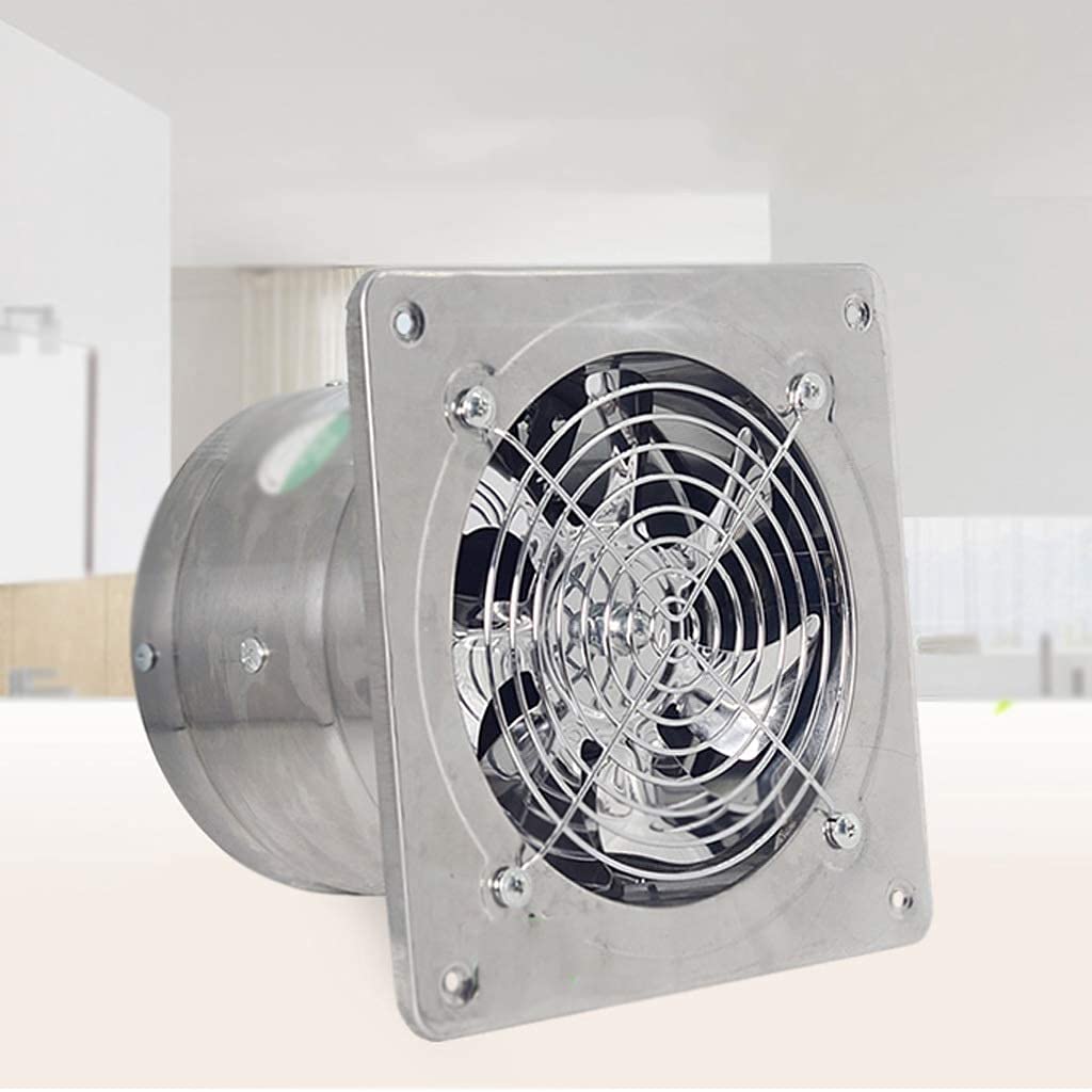 Aspiratore da Bagno, aspiratore da Cucina 6", Silenzioso con valvola di ritegno con Copertura Protettiva in Rete per Bagno/Cucina/Soggiorno