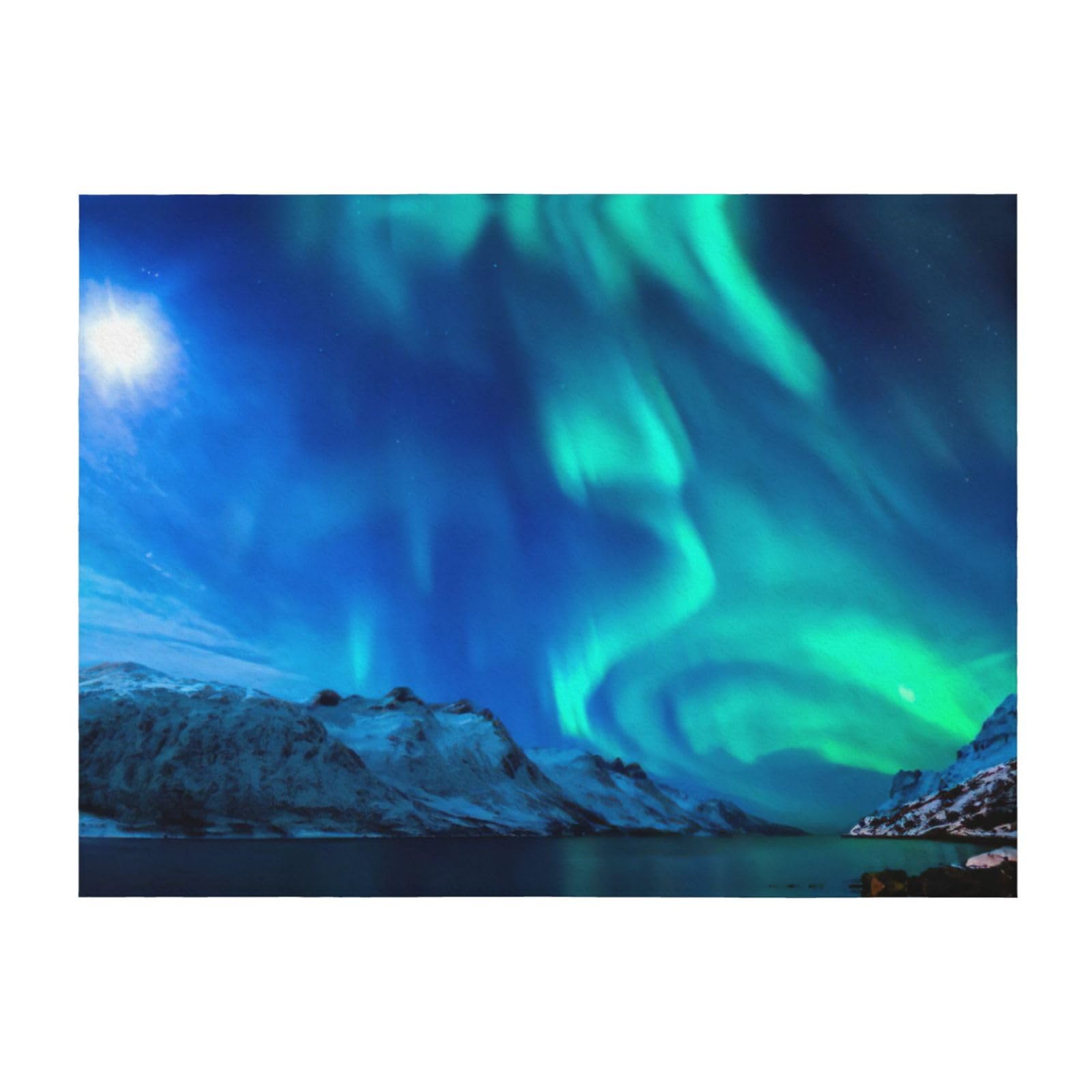 Couverture légère lit et canapé au tissu respirant quatre saisons Northern Lights1
