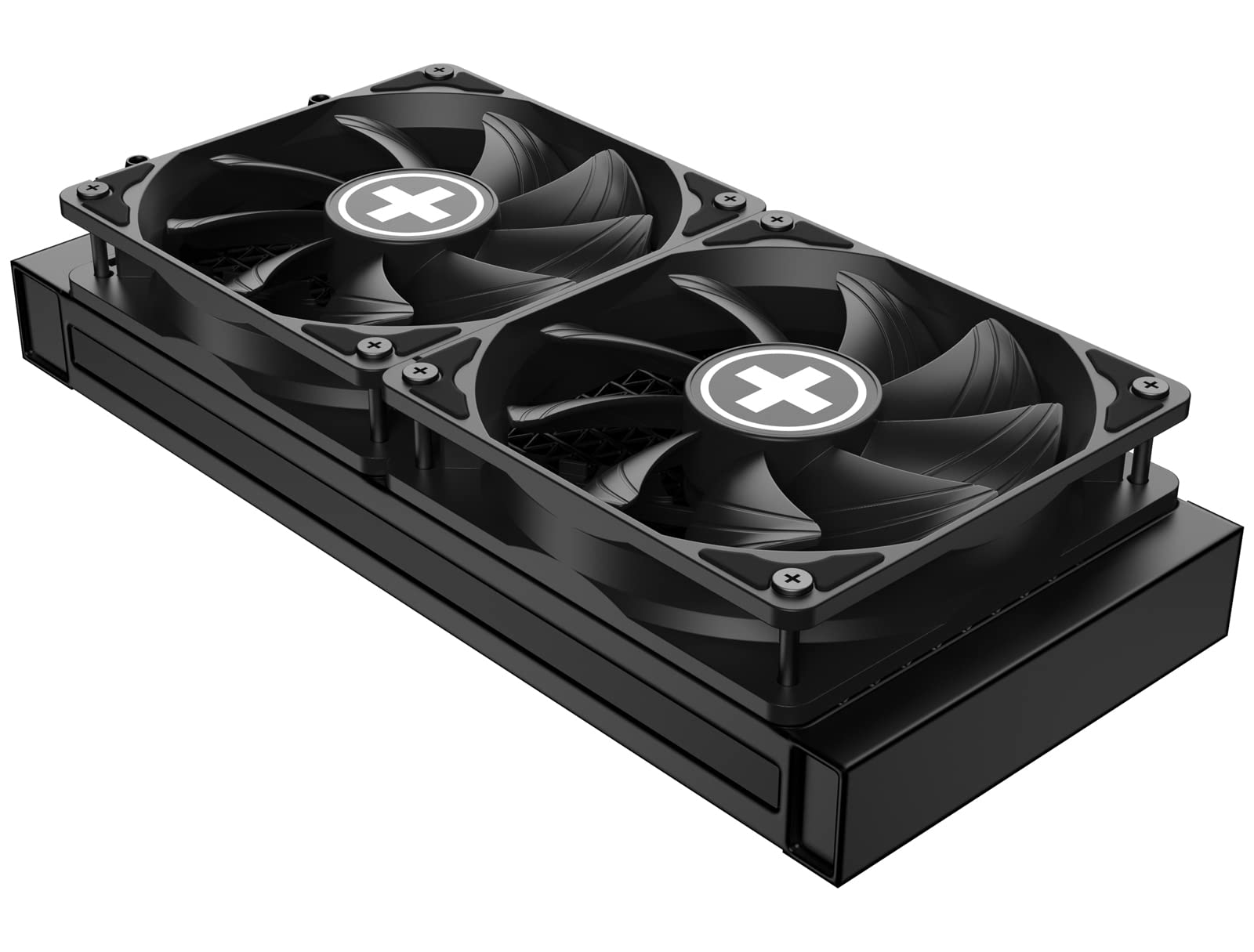 Xilence LQ240PRO AMD i Intel 240mm AiO Chłodzenie wodne AM5/AM4, LGA 1700/2066/2011/1151/1150/1155/1156/1200, 300W TDP, 2x120mm wentylatory FDB PWM, dla wysokich chłodzenia w Gaming/Streaming, czarne