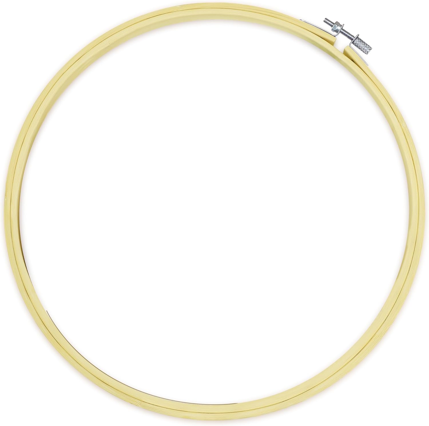 Cldamecy 10 Inch Bamboo Embroidery Hoop, Adjustable Large Round Cross Stitch Hoop, Frame for DIY Craft Wall Decor Hand Embroidery Project