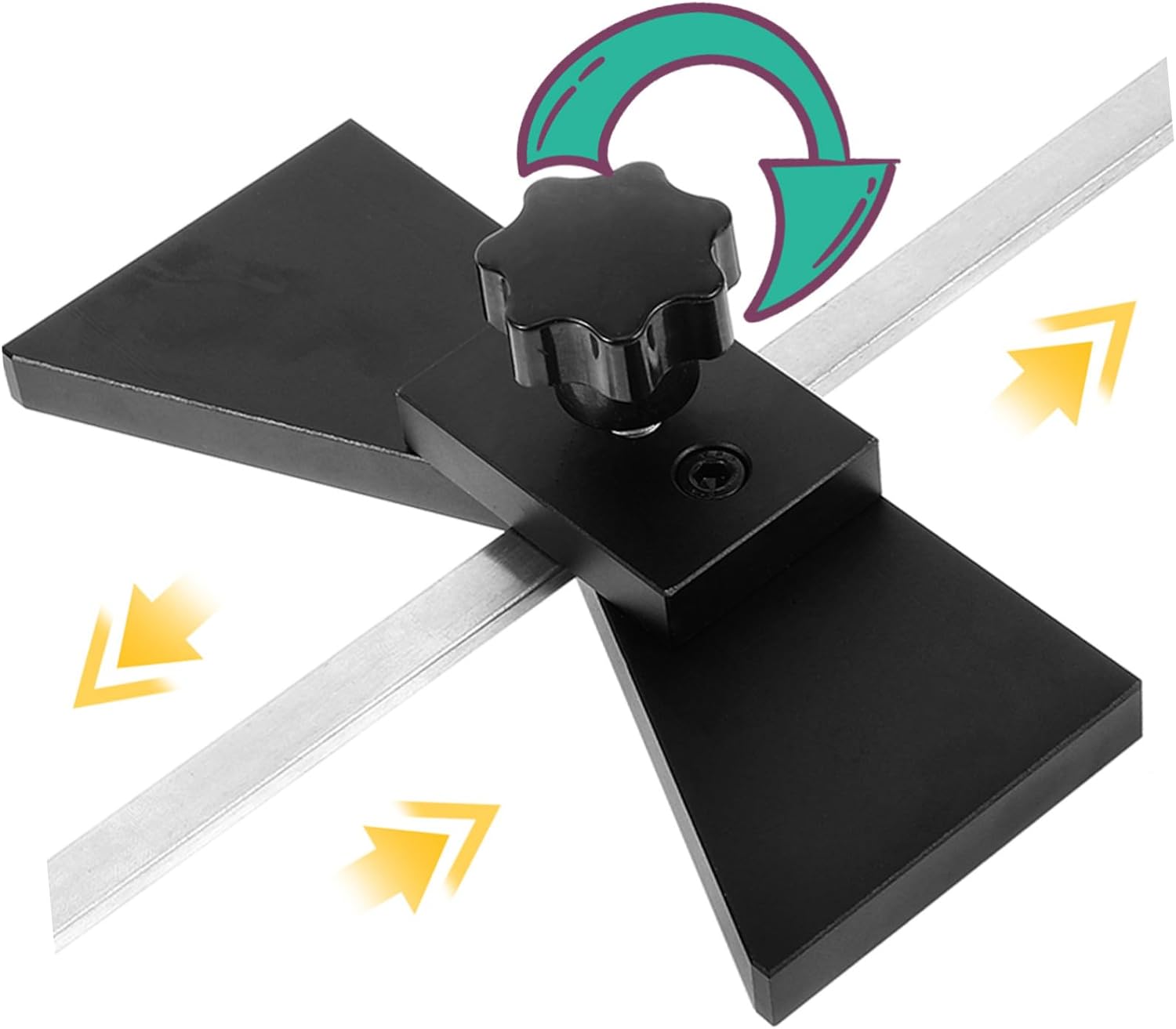 Woodworking Center Finding Scriber Gauge Precision Center Positioning Tool Ruler for Marking Woodworking Carpentry for Accurate Layout