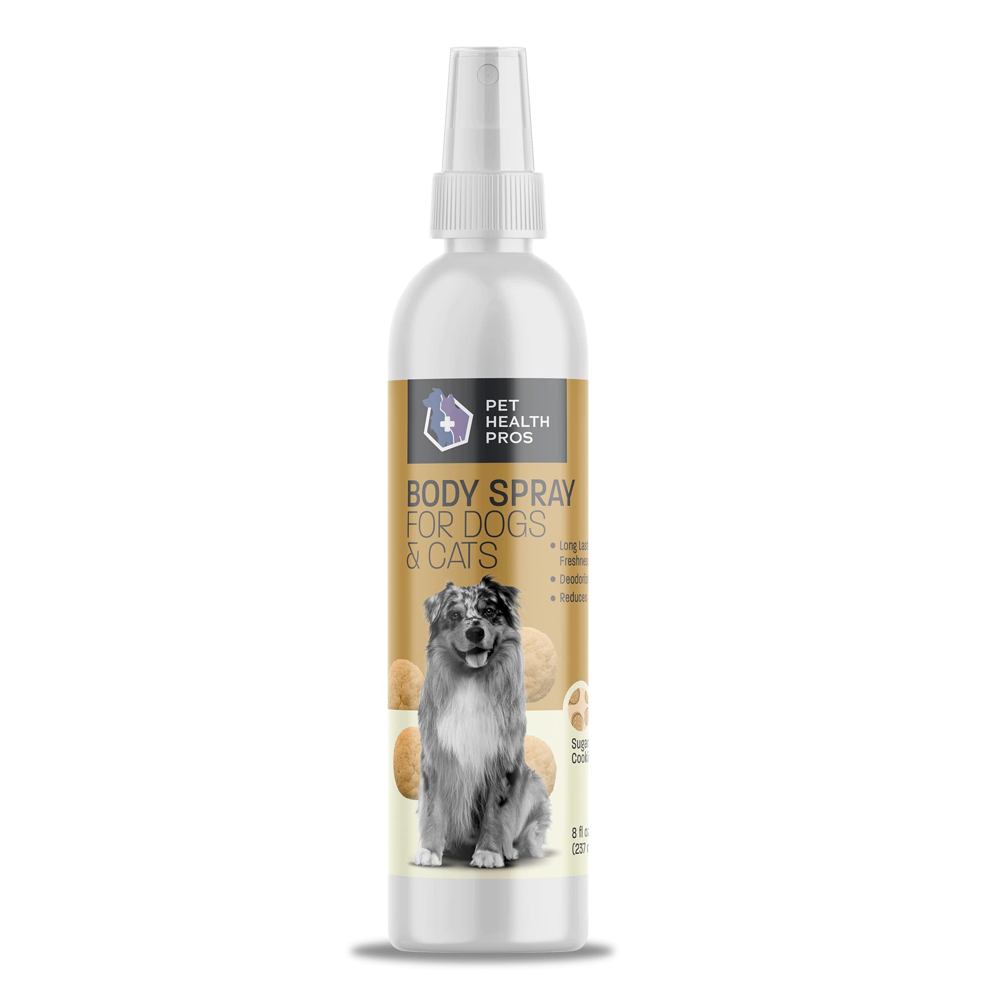 Pet Health Pros Sugar Cookie Scented Dog Deodorizing Spray for Dogs and Cats - Long Lasting Pet Cologne and Deodorizer - 8 oz