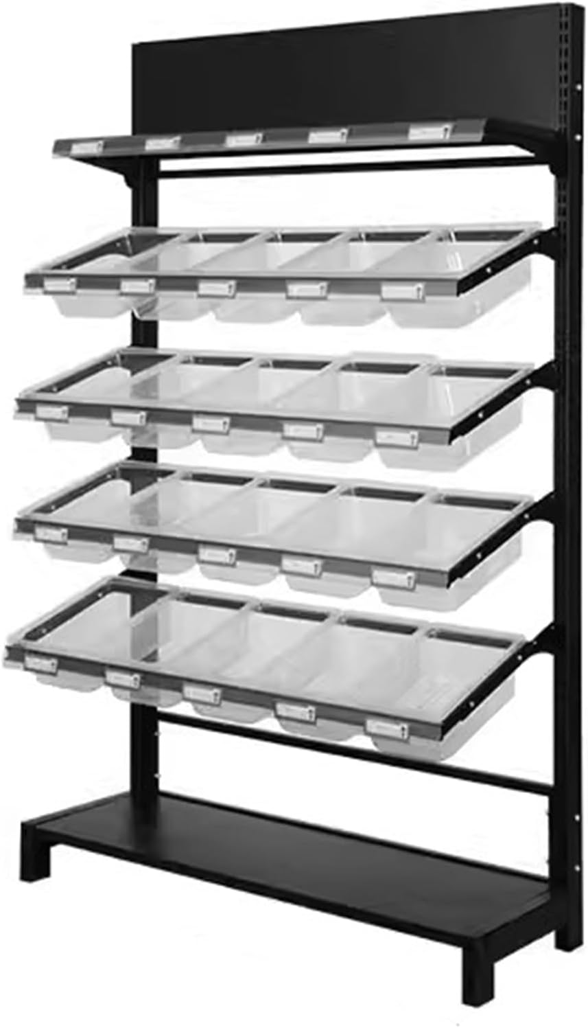 FloorStanding Snack Candy Display Rack, 4Tier Concession Display