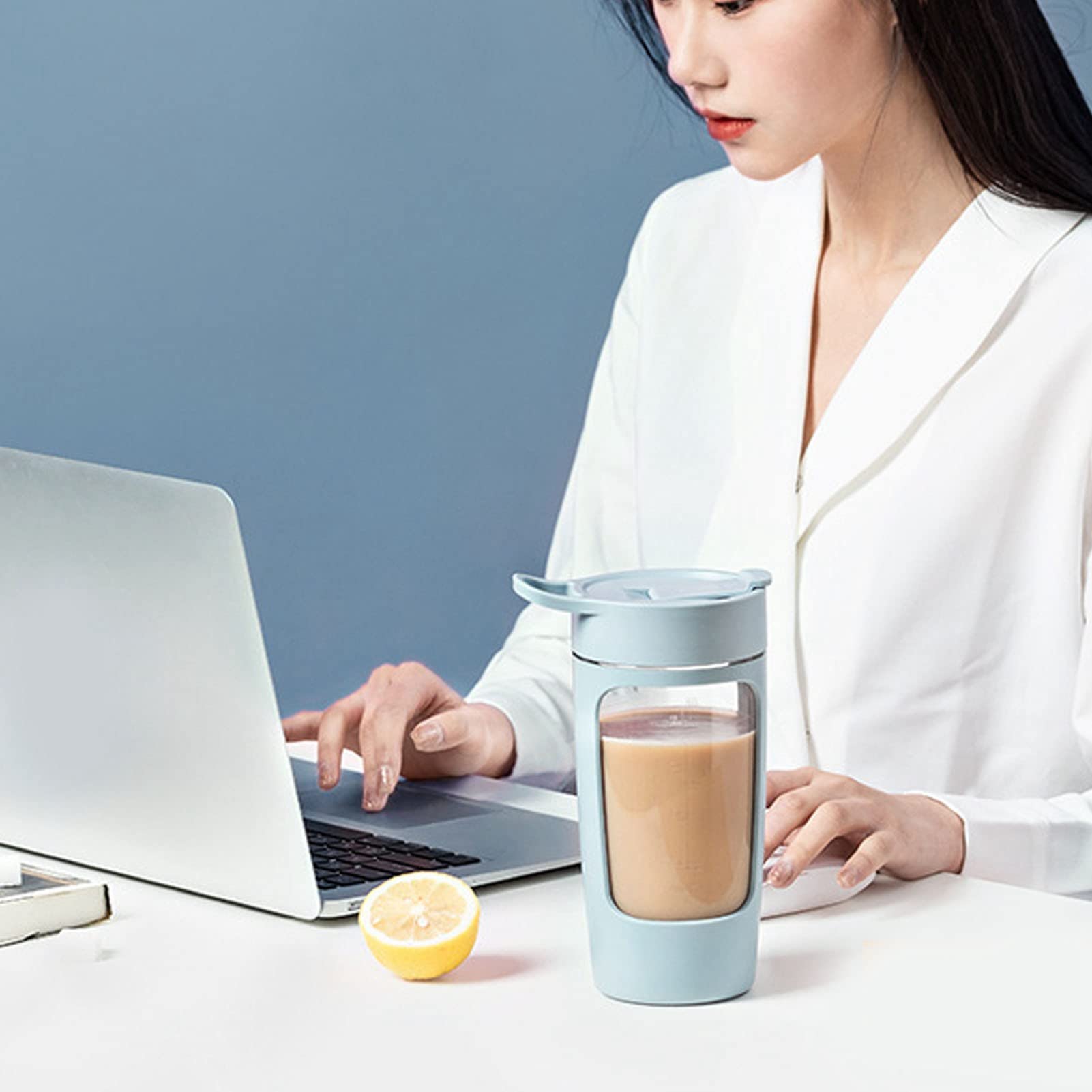Bottiglia Shaker proteica elettrica da 650 ml, Tazze Shaker per frullati proteici, Miscelatore Portatile USB Ricaricabile per proteine, Tazza Miscelatore in Polvere in plastica