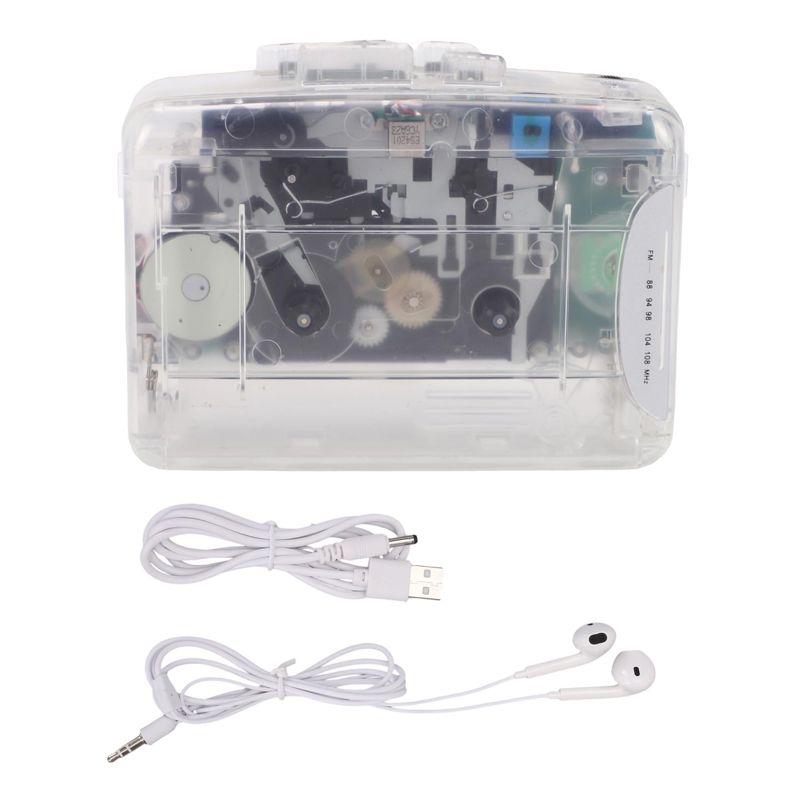 Amazon.co.jp: Sxhlseller 透明なレトロなカセットプレーヤー