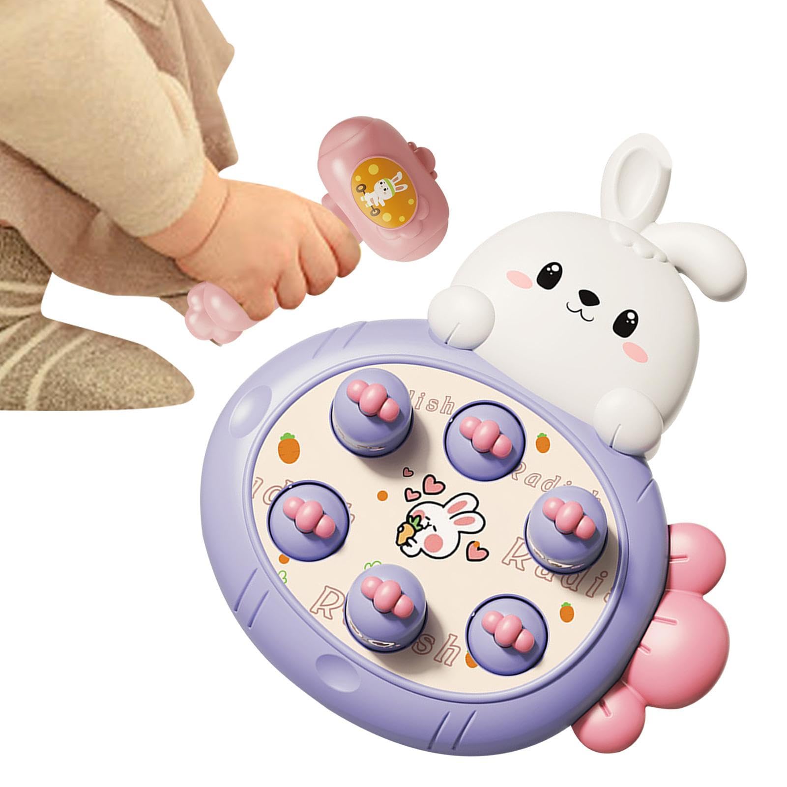 Pounding Toy, Bunny Design Hammering Fun Activity, Interactive Pound A Ball, for Kids Girls Early Learning Developmental Birthday Motor Skill Development