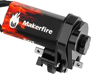 Makerfire RS050 50T Brushed Motor with Helical Gear Complete Transmission for SCX24 AX24 1/24 RC Crawler Upgrade Motor Replacement