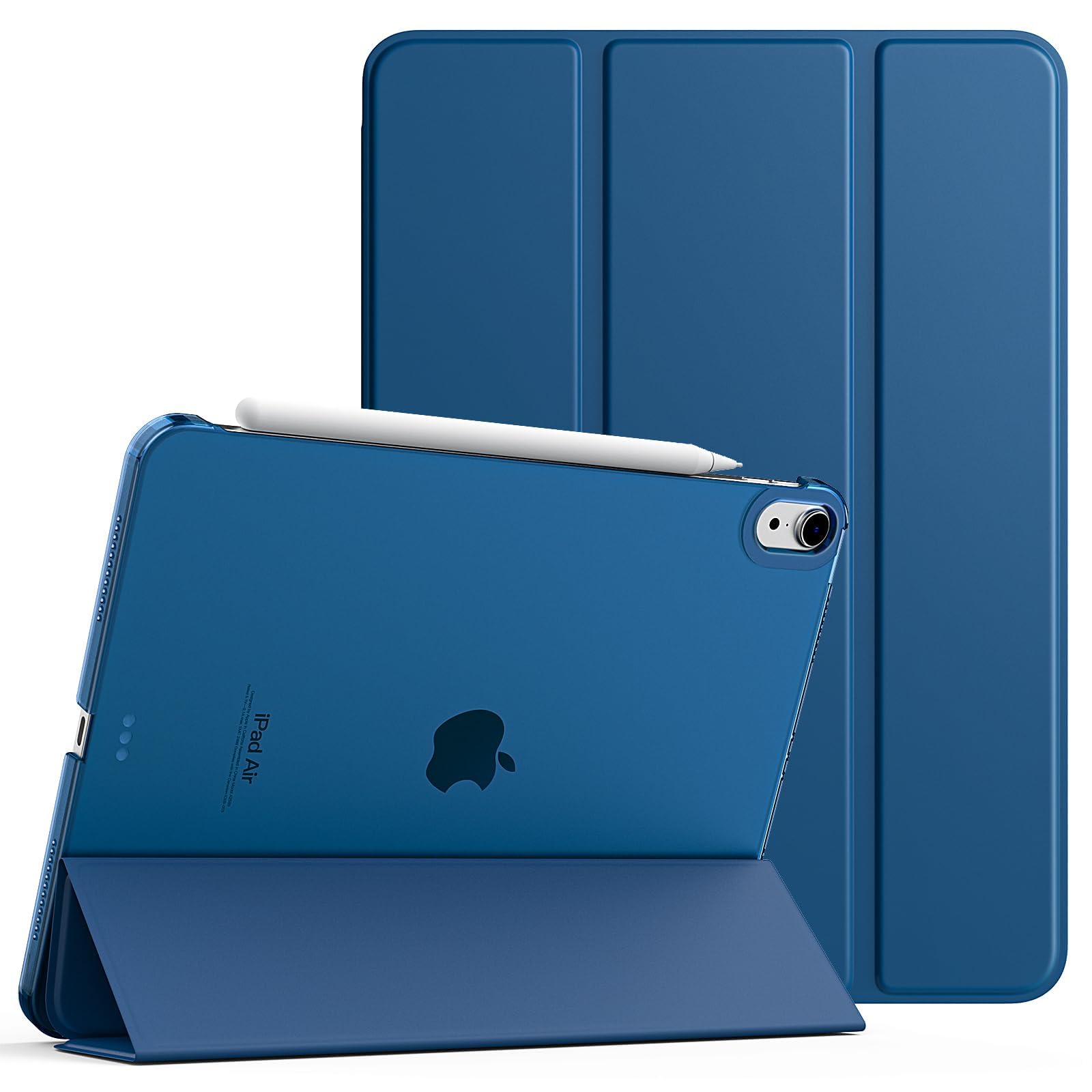 TiMOVO for iPad Air 11 Inch Case (M3/M2-2025/2024), iPad Air 5th Generation 2022/4th Gen 2020 10.9 Inch, Slim Hard Translucent Back Cover, Support Auto Wake/Sleep, Abyss BlueClimatePartner certified