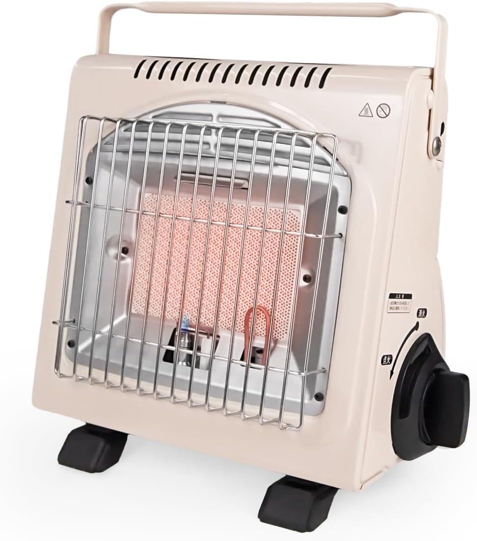 Amazon | カセットガスストーブ ガスヒーター電源不要！1.6KW【速暖