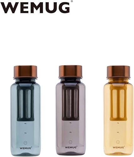 Miniatura 2 de WEMUG Máquina portátil de preparación en frío, 22 oz, diseño moderno y simple, a prueba de fugas, ultraligero, sin BPA, plástico duradero, cobre