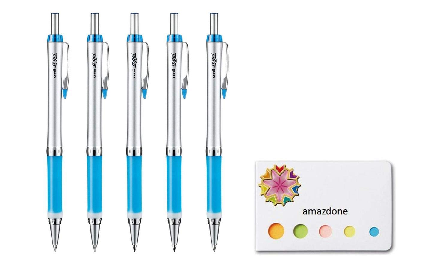 Buy Uni AlphaGel Slim Ballpoint Pen Soft Grip 0.7mm, Black INK Pack of