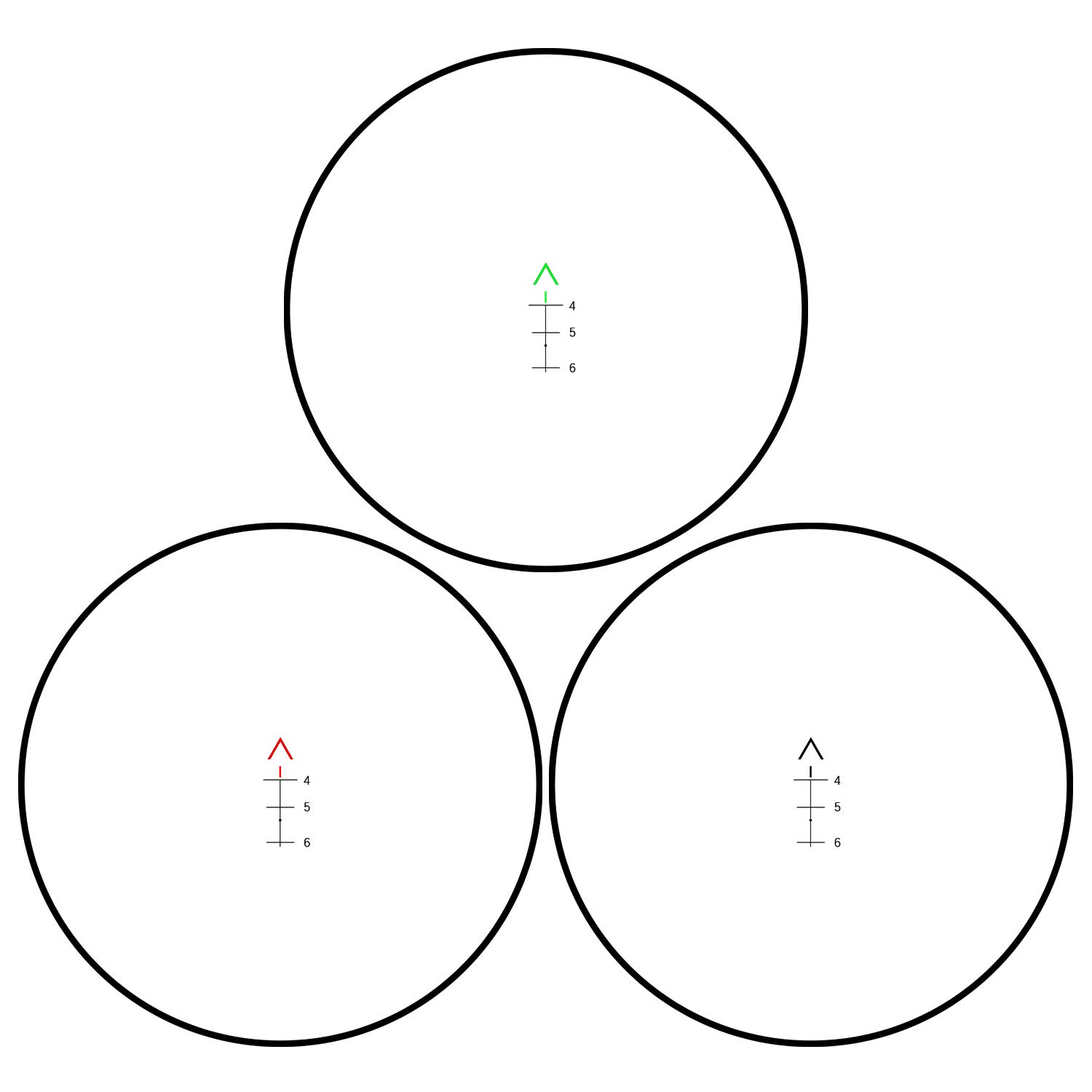 1-5x30 Riflescope With Illuminated Reticle - Red, Green & Blue Mil-Dot Scope For Hunting