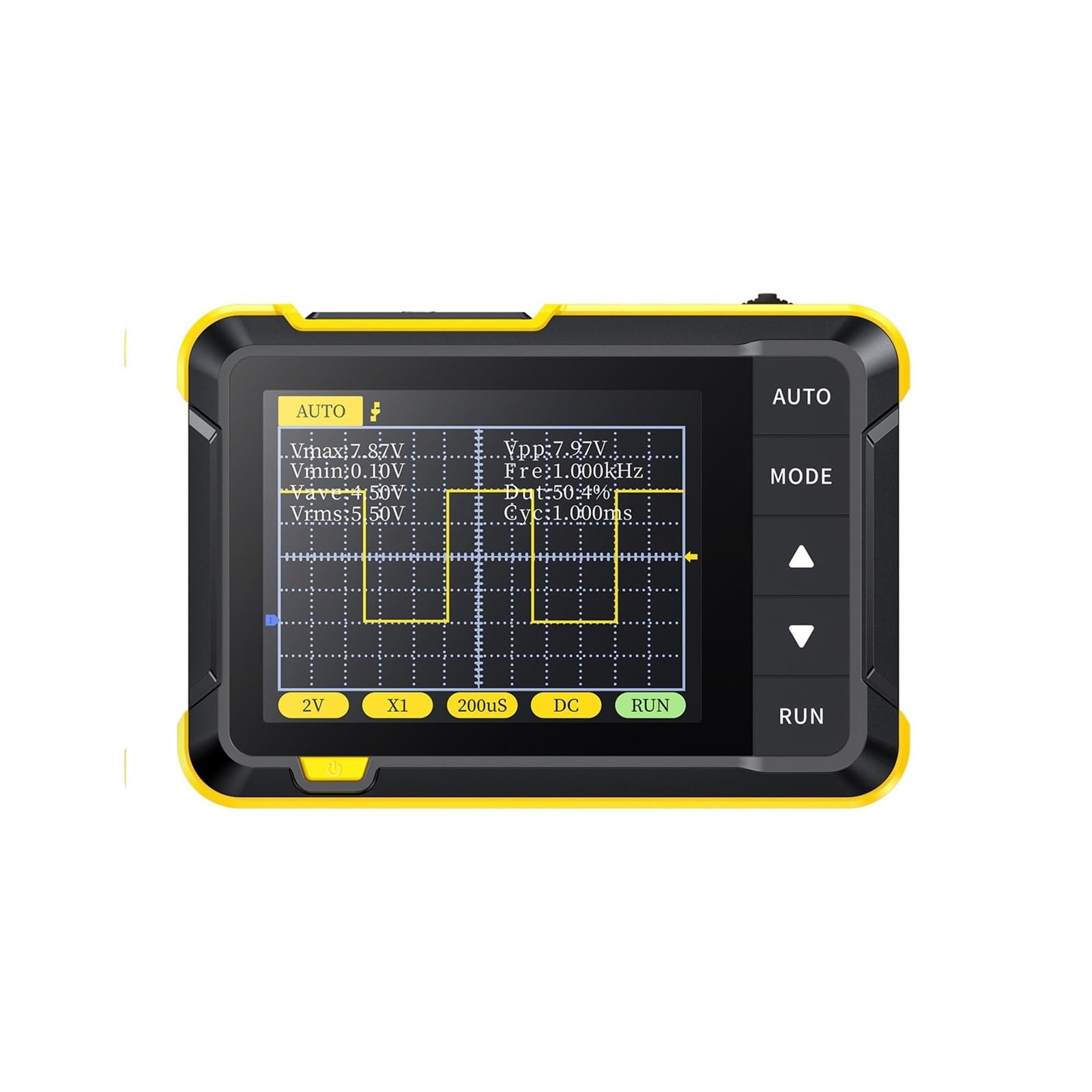 Osciloscopio digital, Probador portátil 200khz ancho de banda analógico Dso152 medidor 2,5 frecuencia muestreo osciloscopio Digital pantalla Lcd(Standard)