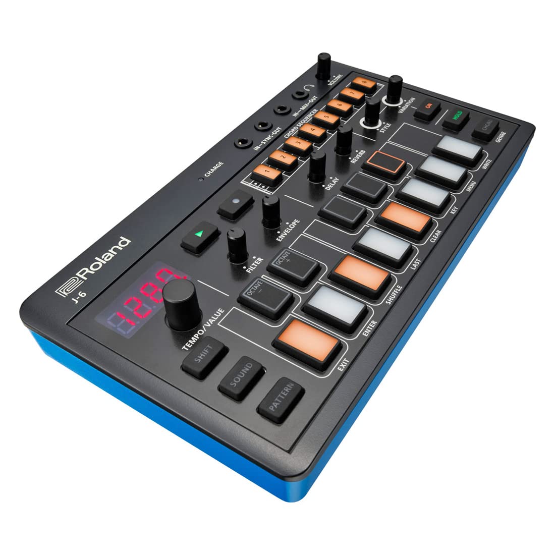 Roland Aira J-6 Chord Synthesizer + keepdrum Kopfhörer