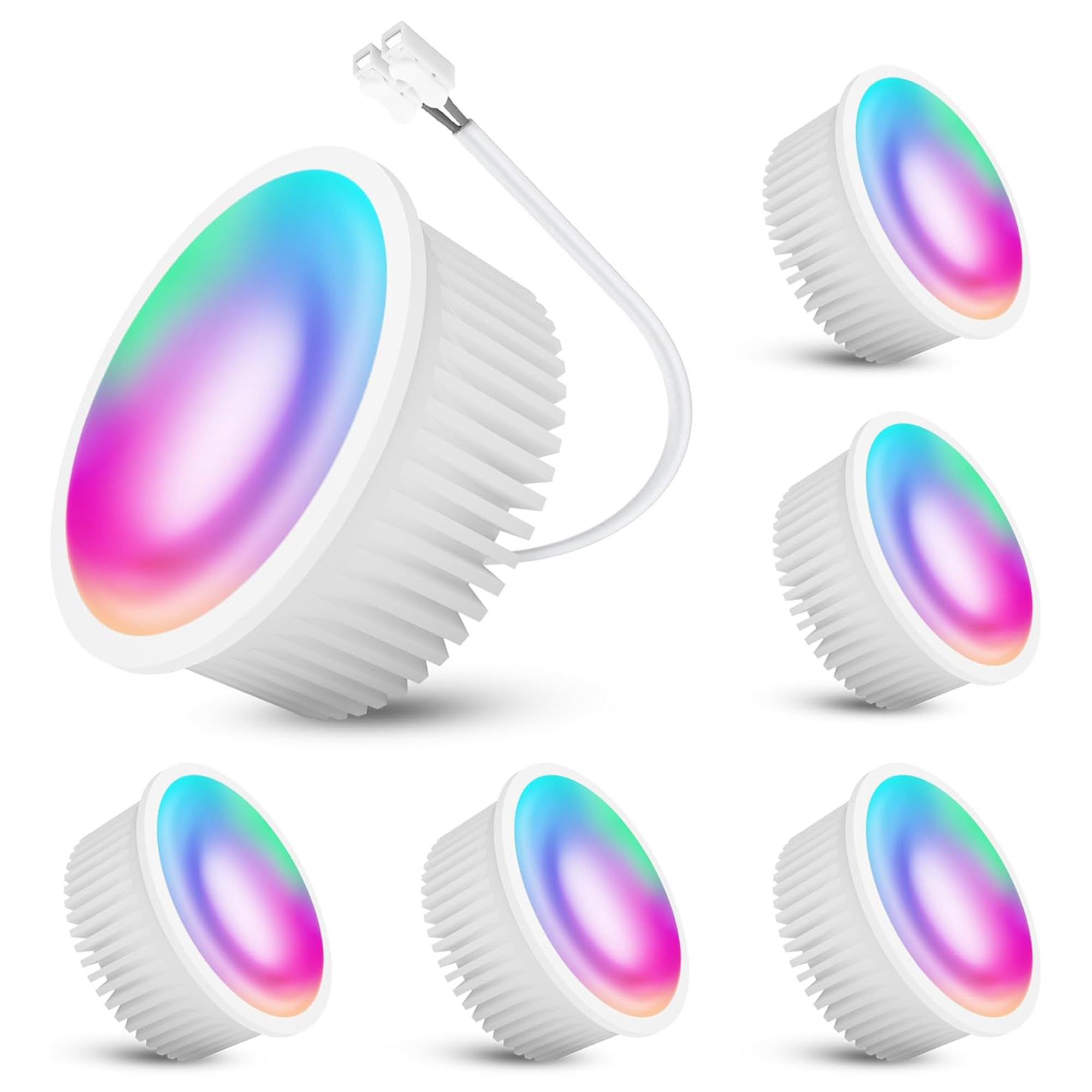 SSC-LUXon module LED Smart WiFi RGB dimmable compatible Alexa Siri Google spot encastrable plafonnier led 230V lot de 6
