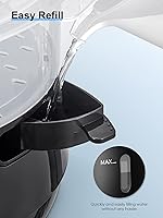 Vista 6 de Vaporizador eléctrico de 3 niveles para cocinar, vaporizador de verduras de 13.7 cuartos de galón para cocción simultánea rápida, vaporizador