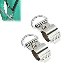Set of 2 Lawn Trimmer, Harness Clamp, Grass Trimmer, Rubber Band, Compatible with 1.0 inch (25 mm) Diameter, Cordless Blower Strap, Fixing Fixture, For 56 V Outdoor Power Supplies, Heavy Duty Metal