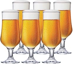 Ruvolo, Jogo de Taça Barcelona G de Vidro para Cerveja 6 pcs, 370ml
