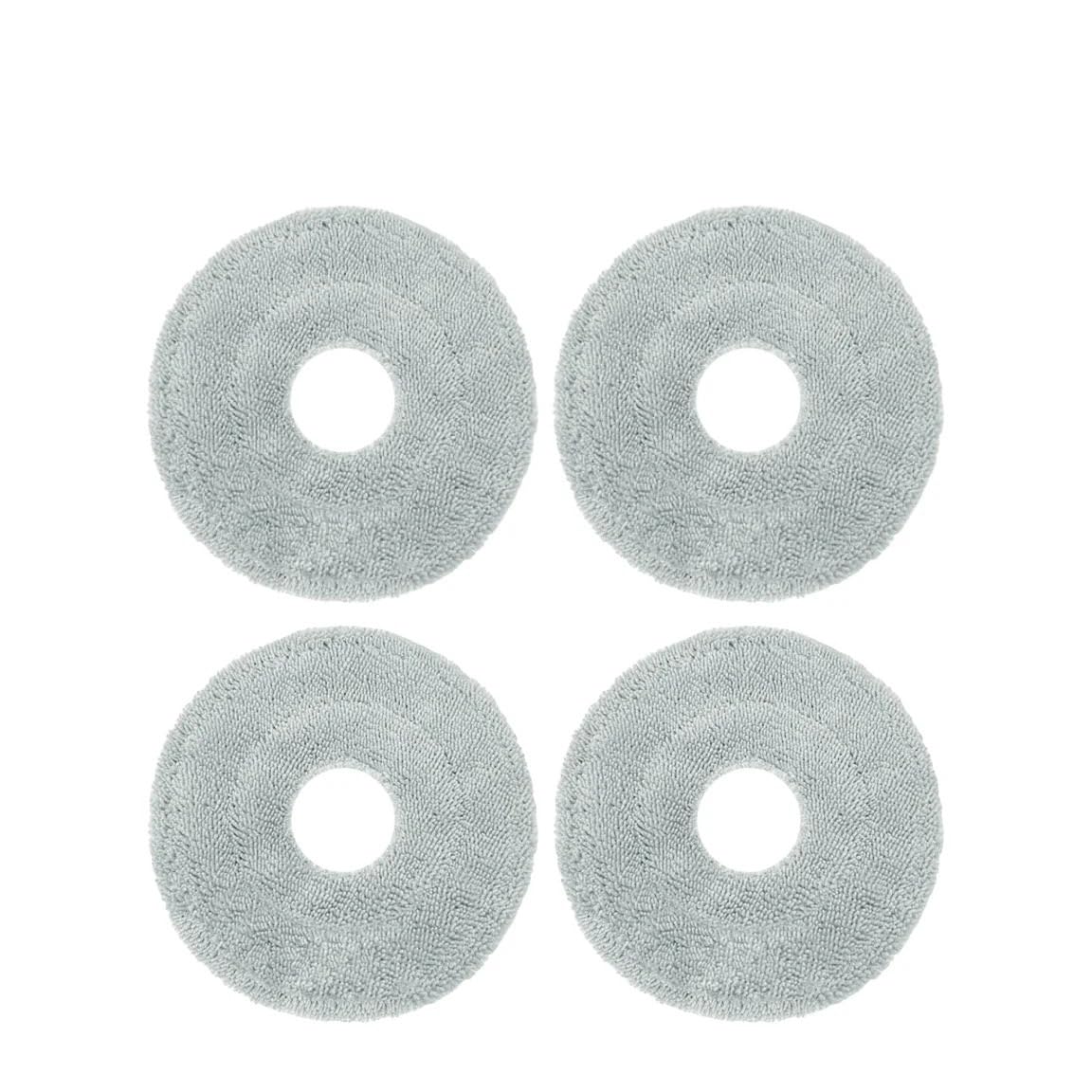 VIXWDRUTY Compatible For JONR，P20 PRO Vacuum Robot Accessories, Mop Cloth Microfiber Spare Cleaning Parts Replacement(A-4PCS)