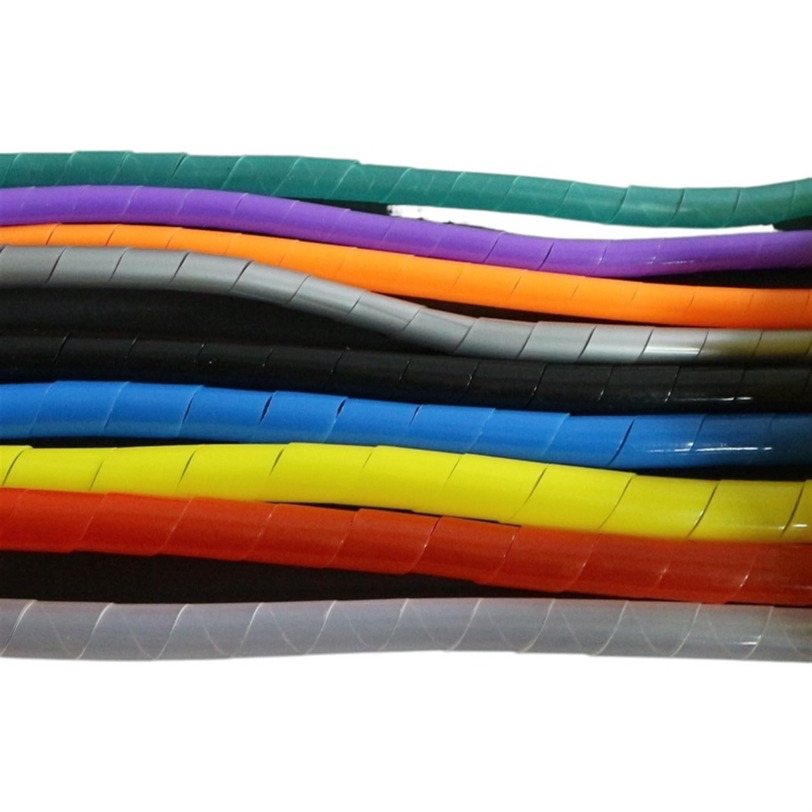 Guaina per cavi a spirale, 5 metri, tubo di avvolgimento da 4 mm a 25 mm, in polietilene, diametro interno 5 mm (colore blu, diametro interno 8 mm)