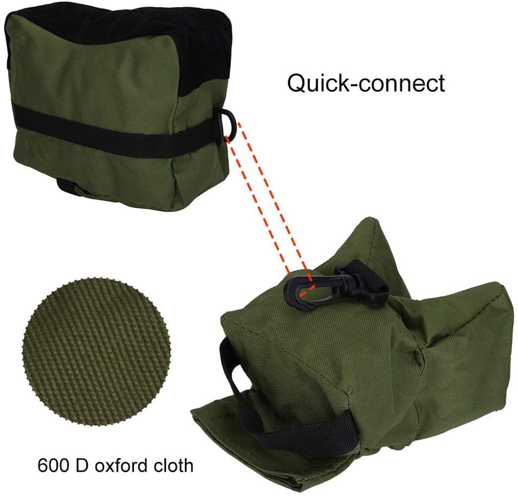 Borse per Riposo per Tiro All'Aperto. Resto Supporto Anteriore/Posteriore Supporto per Supporti Sandbag con Resistenza all'Acqua in Poliestere 900 Denari E Costruzione Durevole per Borsa.