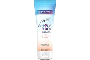Secret Whole Body Deodorant Cream, Travel Size for Women