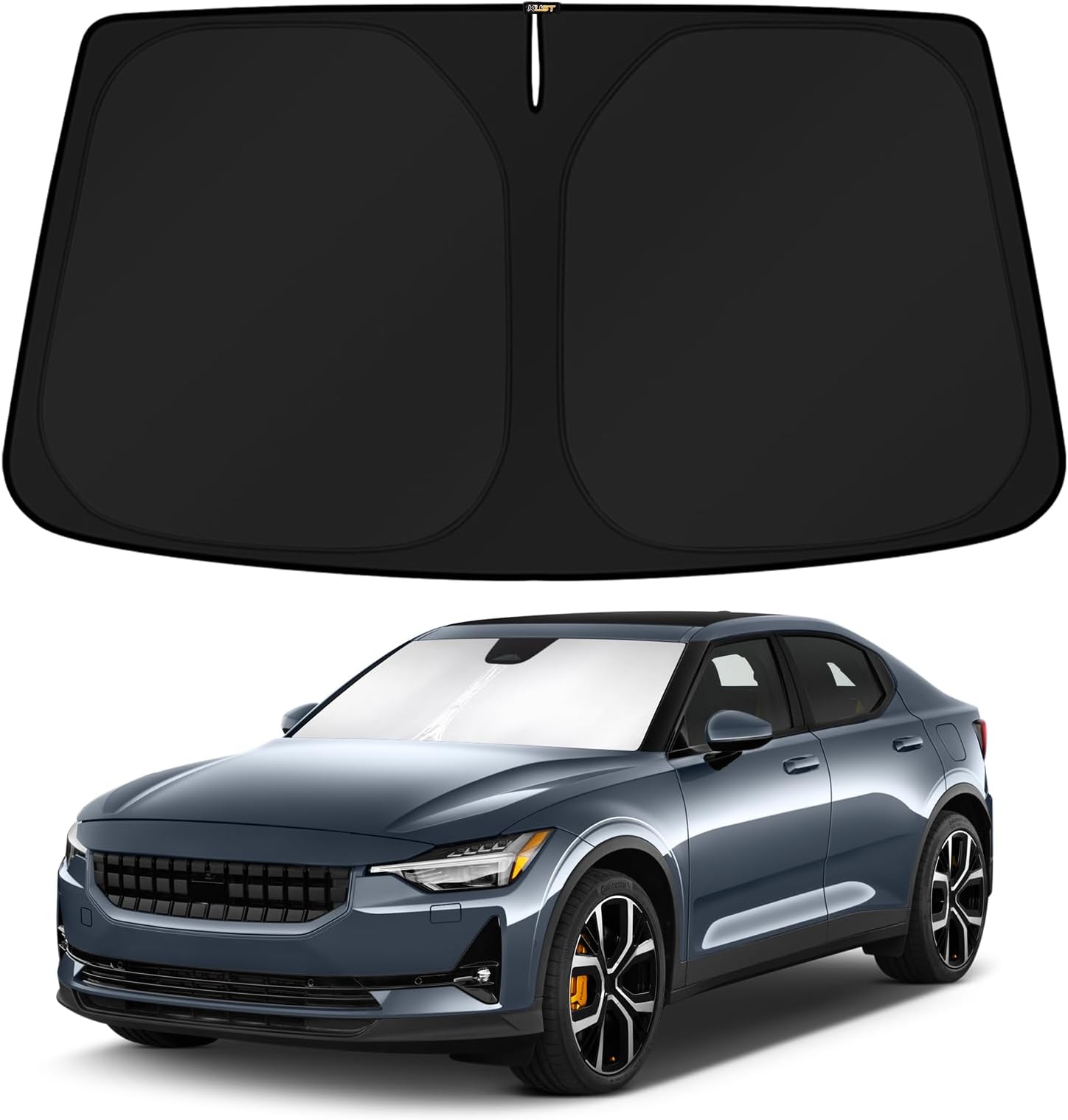 Windshield Sun Shade for 2020-2024 2025 2026 Polestar 2 Accessories Custom Fit Sunshade Sun Visor Protector Foldable Blocks UV Rays Keep Your Car Cooler