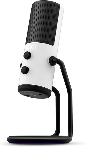 NZXT Capsule - AP-WUMIC-W1 - Micrófono cardioide USB para transmisión, juegos y podcasting, claridad de voz nítida, amortiguador integrado, montaje