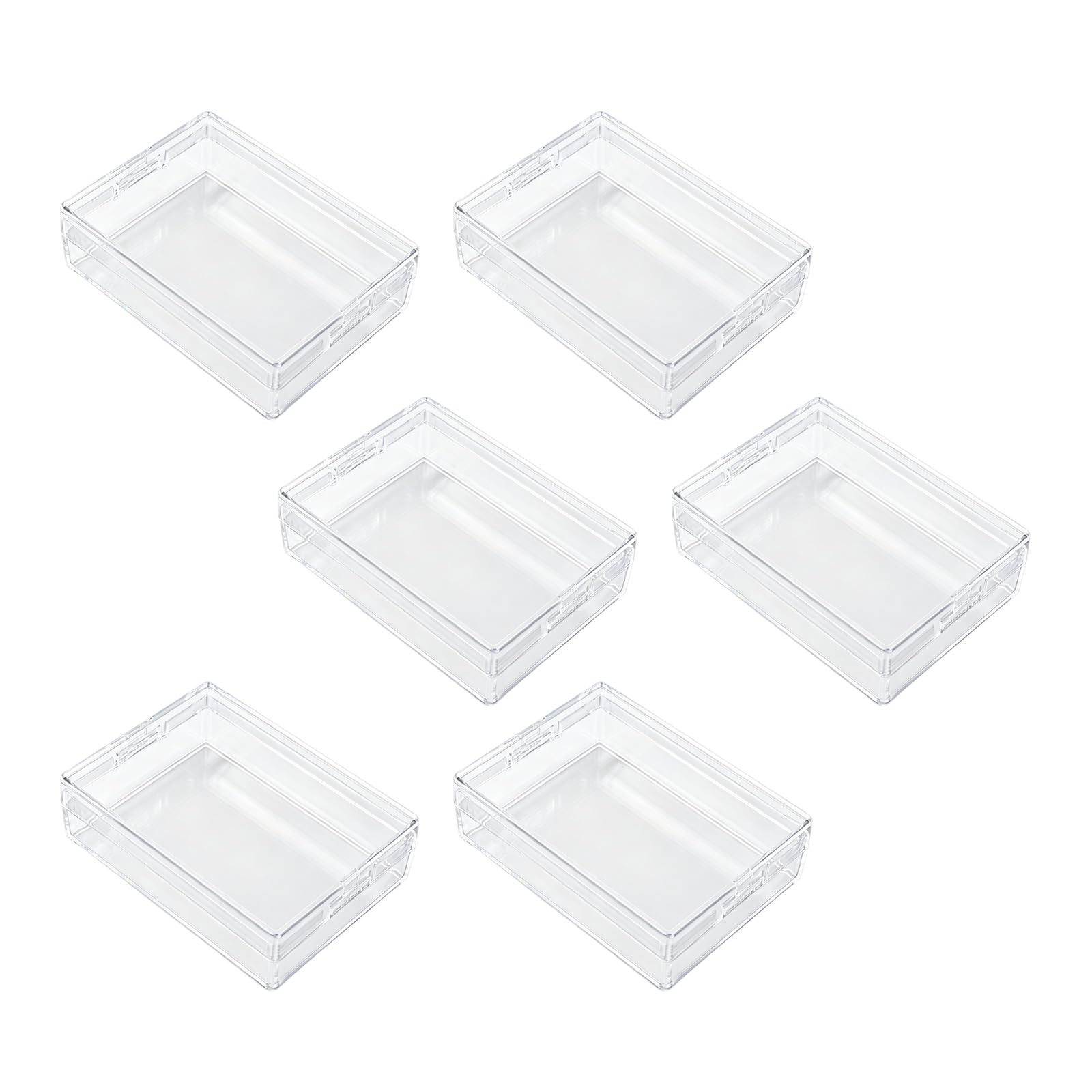 Caja organizadora de cartas transparente anti polvo para proteger barajas en viaje
