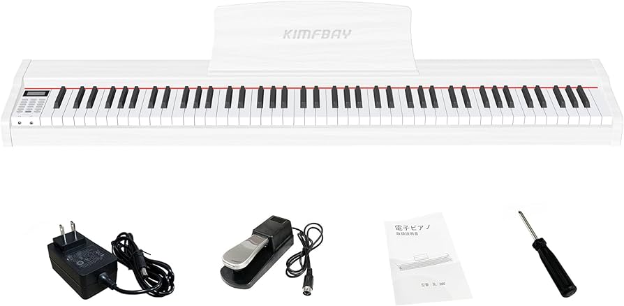 【新品】電子ピアノ 88鍵盤 卓上 木製 ポータブル 初心者 子供 ペダル付き Amazon | KIMFBAY 電子ピアノ 88鍵盤 卓上 木製 電子 ピアノ 88