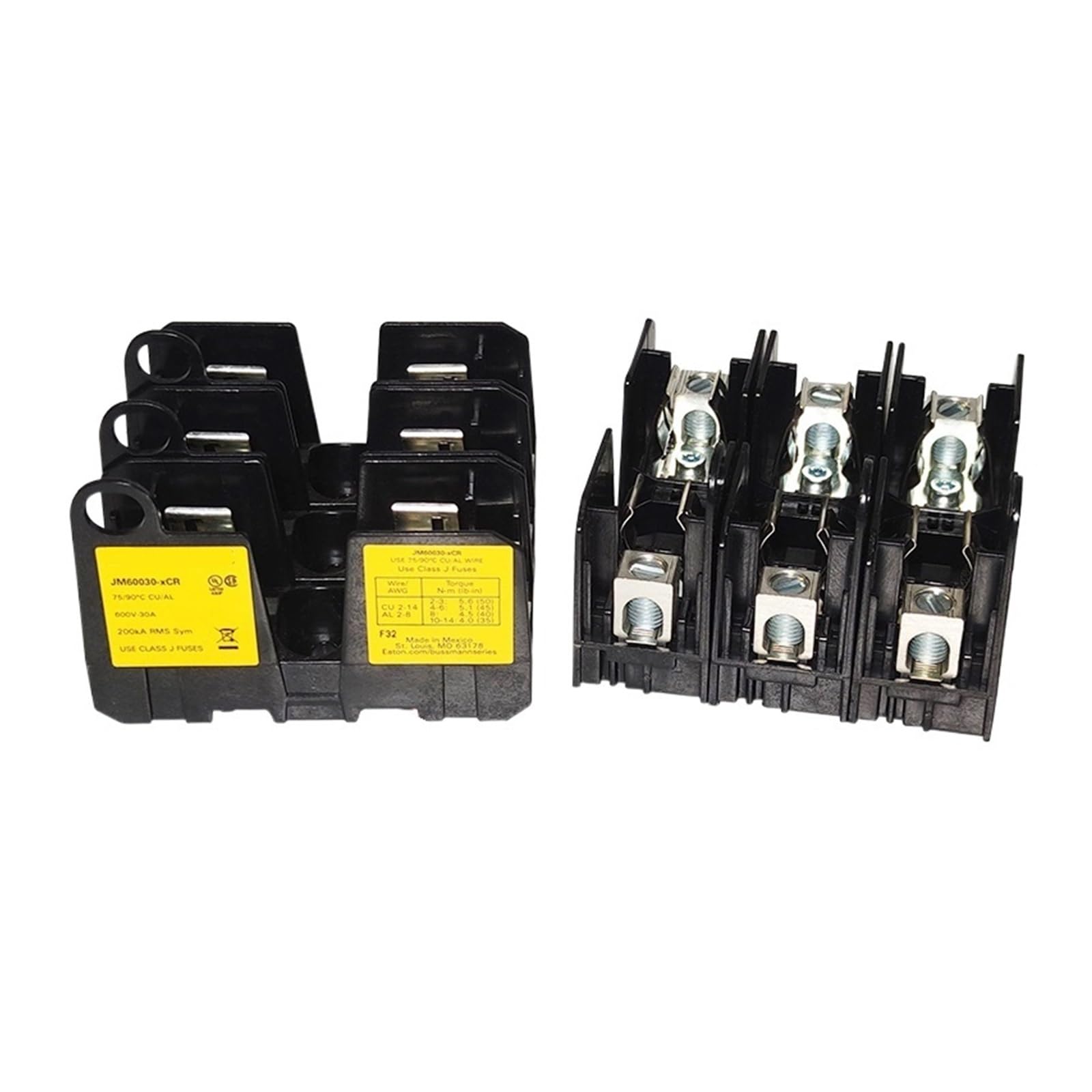 Porte-fusible JM60030-1CR 600V 30A isolant pour sécuriser les circuits industriels