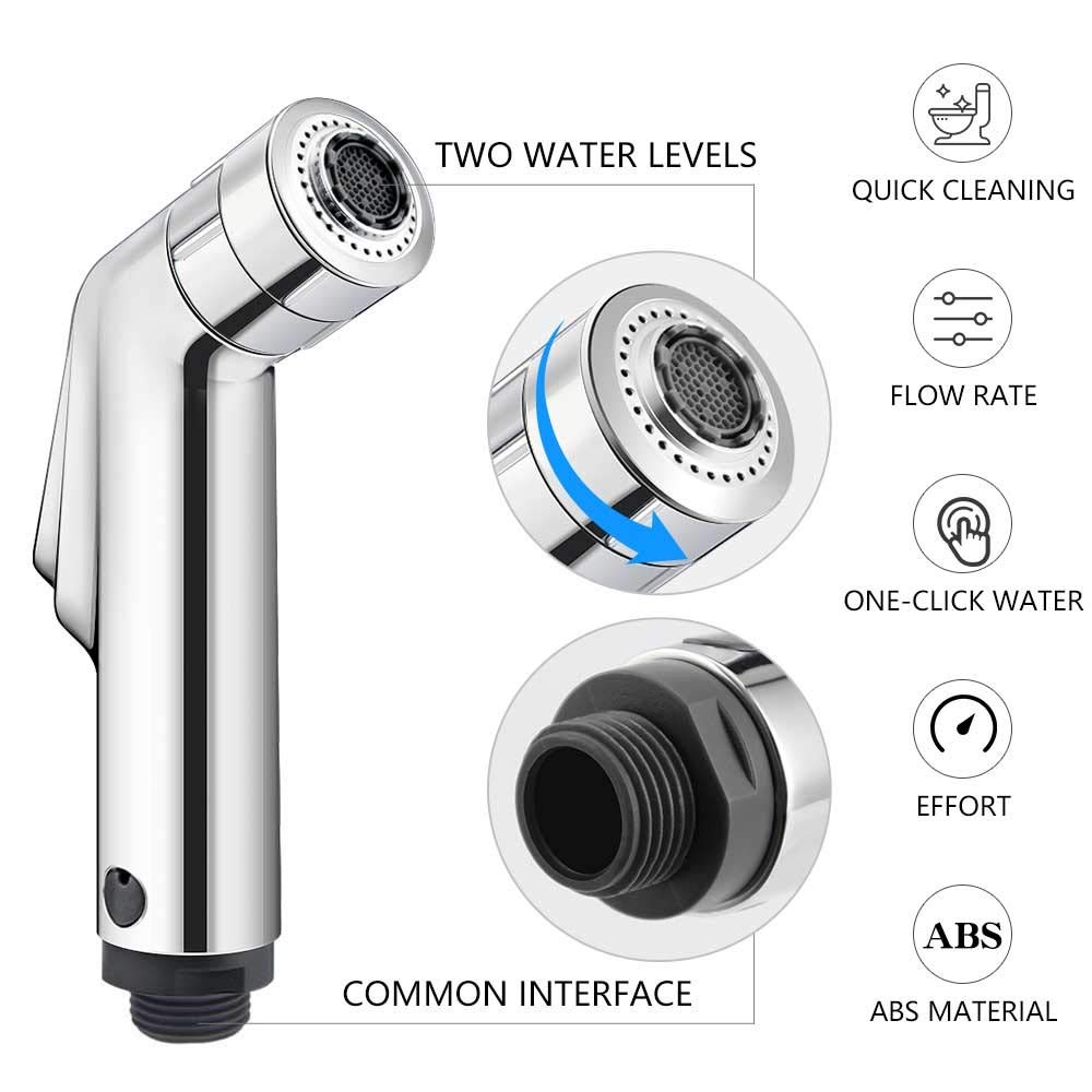 Toilet Seat Bidet 2 Ways Wash Toilet Seat Hand Held Shower Bidet Sprayer Faucet Shower E — view 5