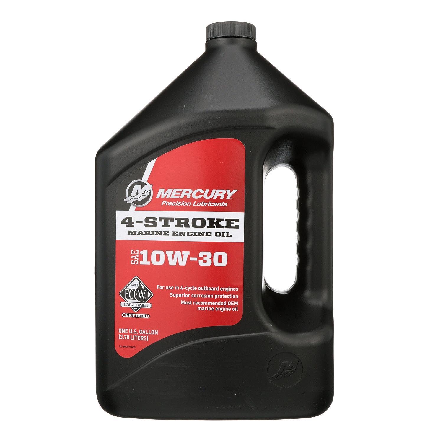 10W-30 4-Stroke Mineral Marine Engine Oil, 1 Gallon - 8M0078626